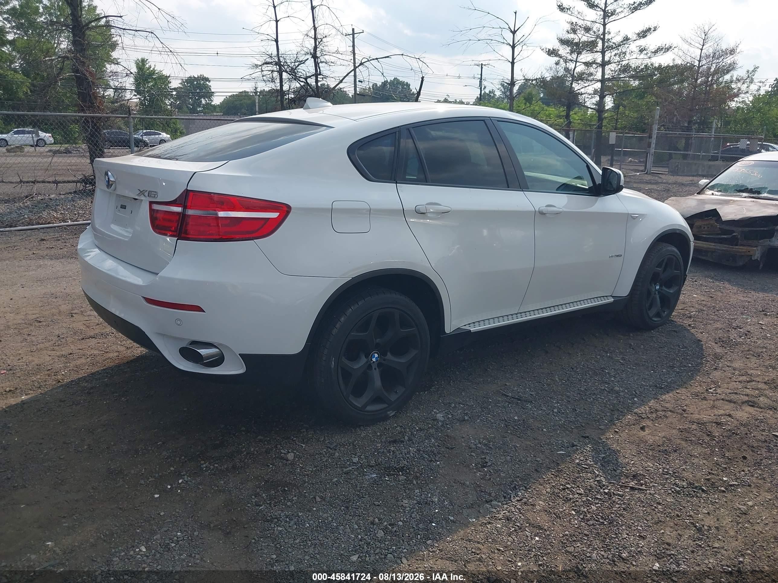 2014 Bmw X6 Xdrive35i White vin: 5UXFG2C56E0K41656