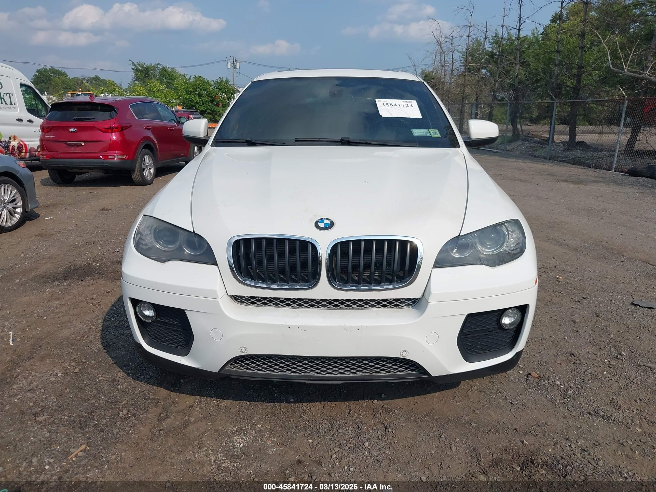 2014 Bmw X6 Xdrive35i White vin: 5UXFG2C56E0K41656