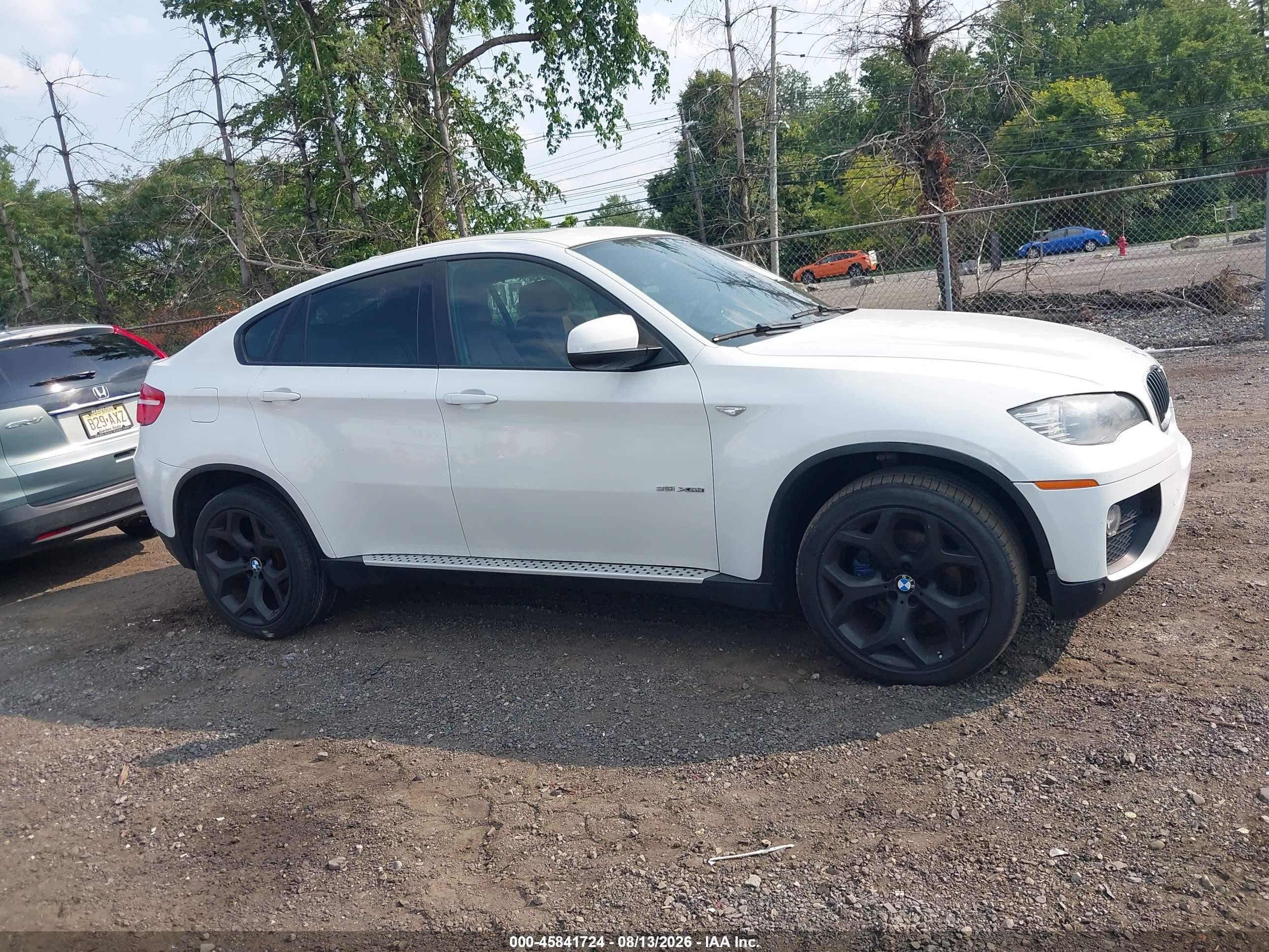 2014 Bmw X6 Xdrive35i White vin: 5UXFG2C56E0K41656