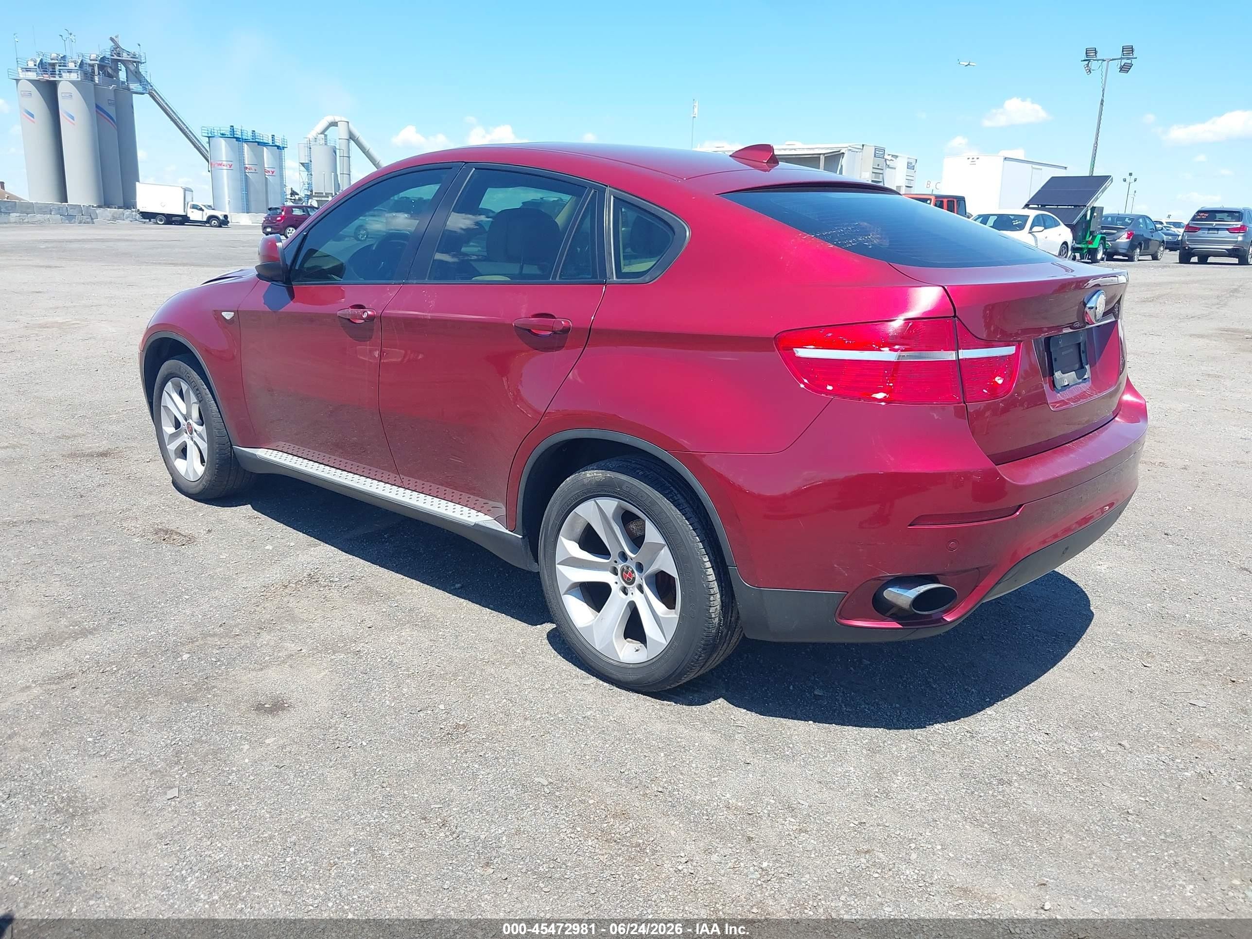 2011 Bmw X6 Xdrive35i Red vin: 5UXFG2C57BLX05984