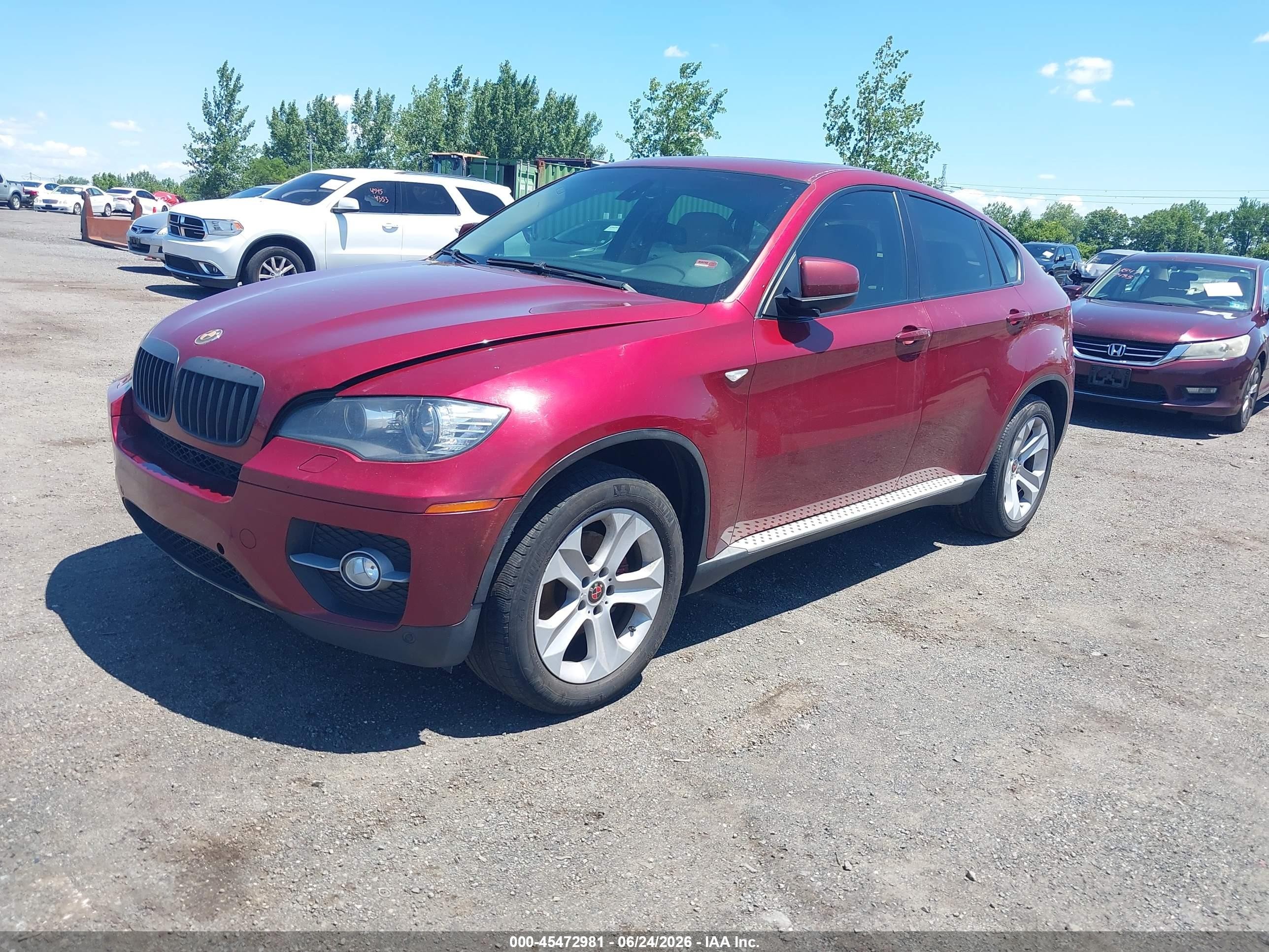 2011 Bmw X6 Xdrive35i Red vin: 5UXFG2C57BLX05984
