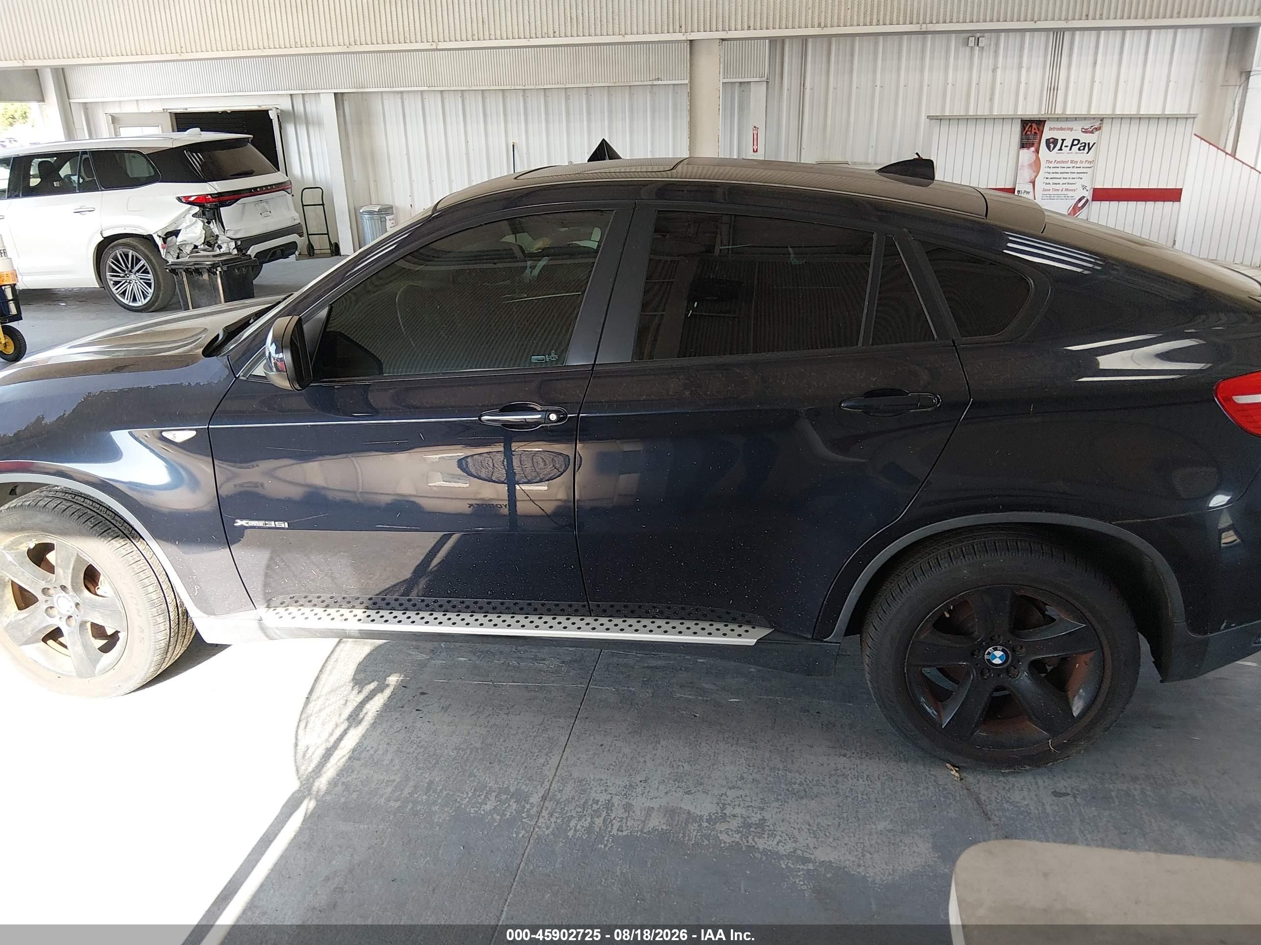 2012 Bmw X6 Xdrive35i Blue vin: 5UXFG2C57CL780525