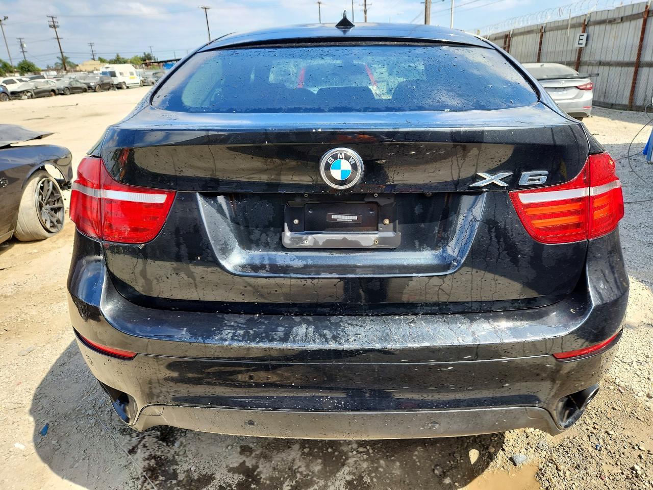2014 Bmw X6 Xdrive35i Black vin: 5UXFG2C57E0C45752