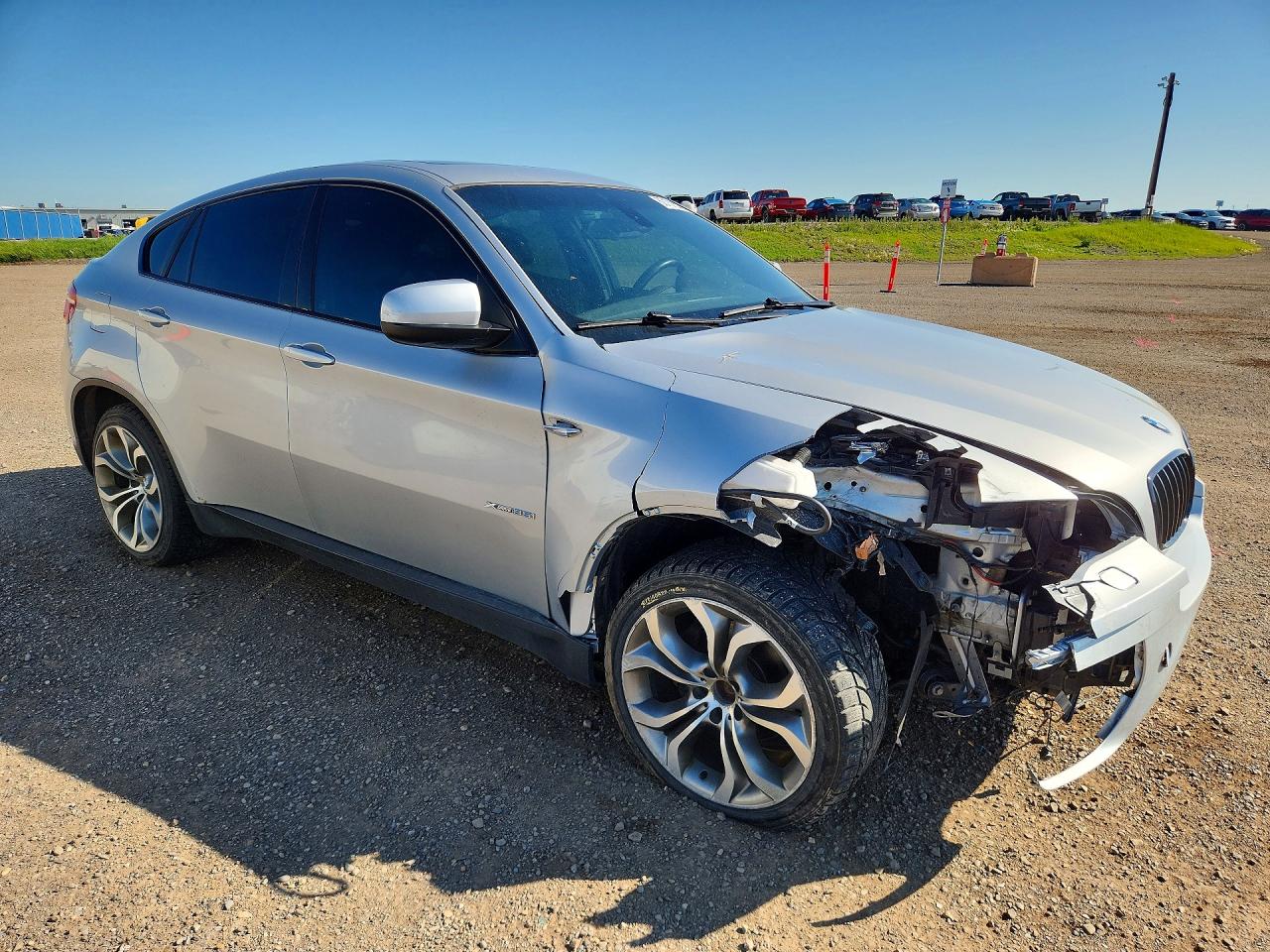 2013 Bmw X6 Xdrive35i Silver vin: 5UXFG2C58DL786867