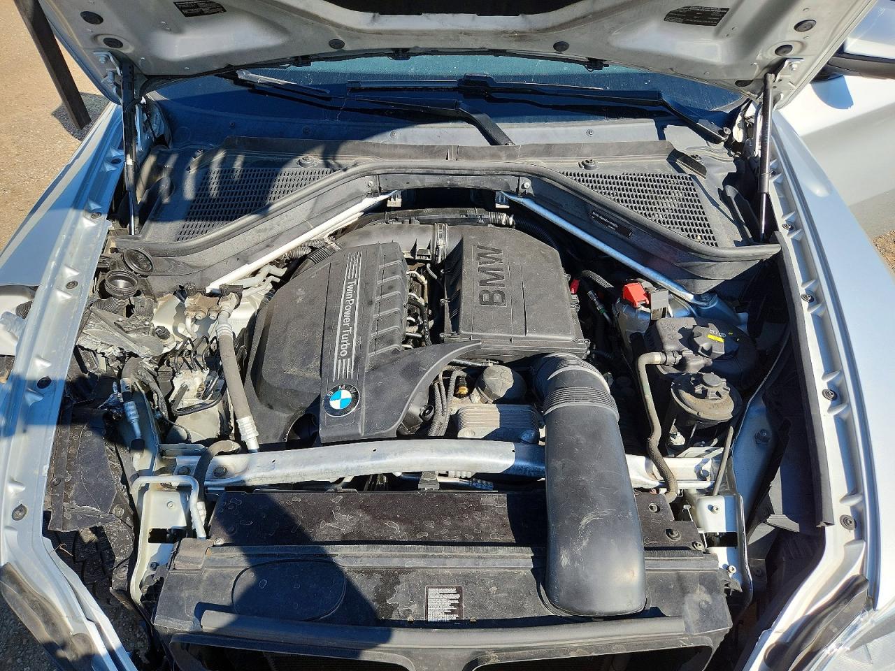 2013 Bmw X6 Xdrive35i Silver vin: 5UXFG2C58DL786867