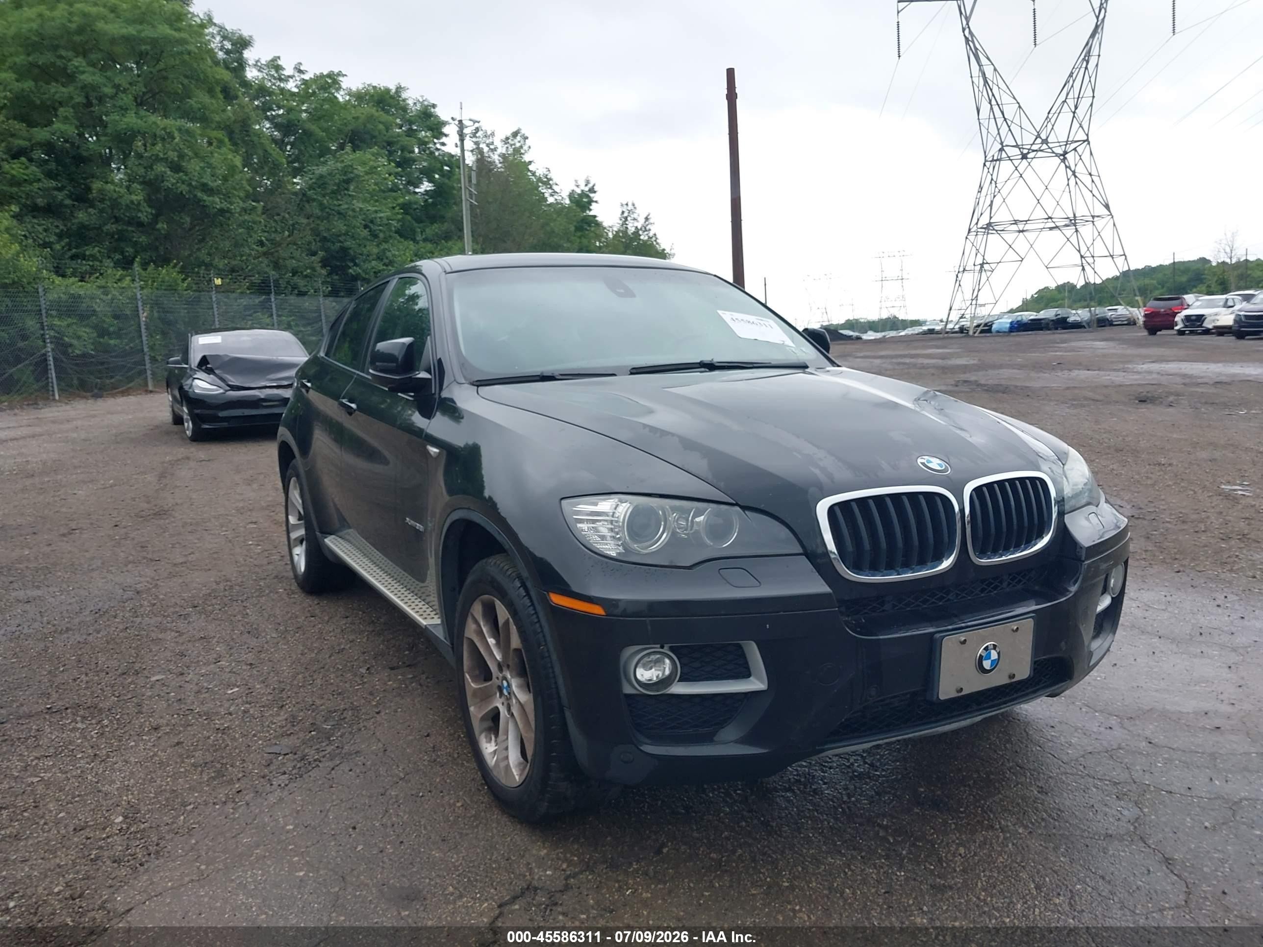 2013 Bmw X6 Xdrive35i Black vin: 5UXFG2C58DL788330