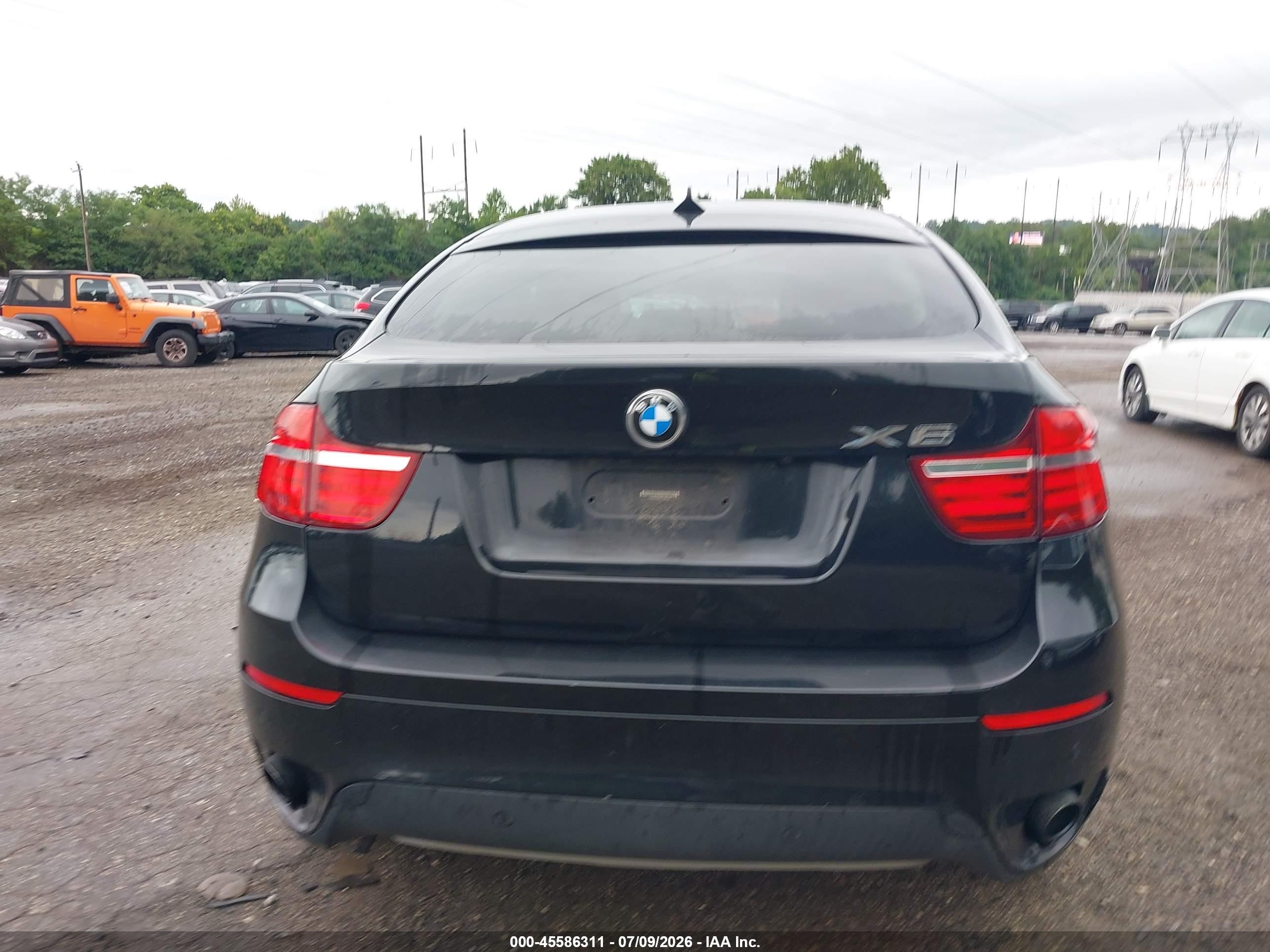2013 Bmw X6 Xdrive35i Black vin: 5UXFG2C58DL788330
