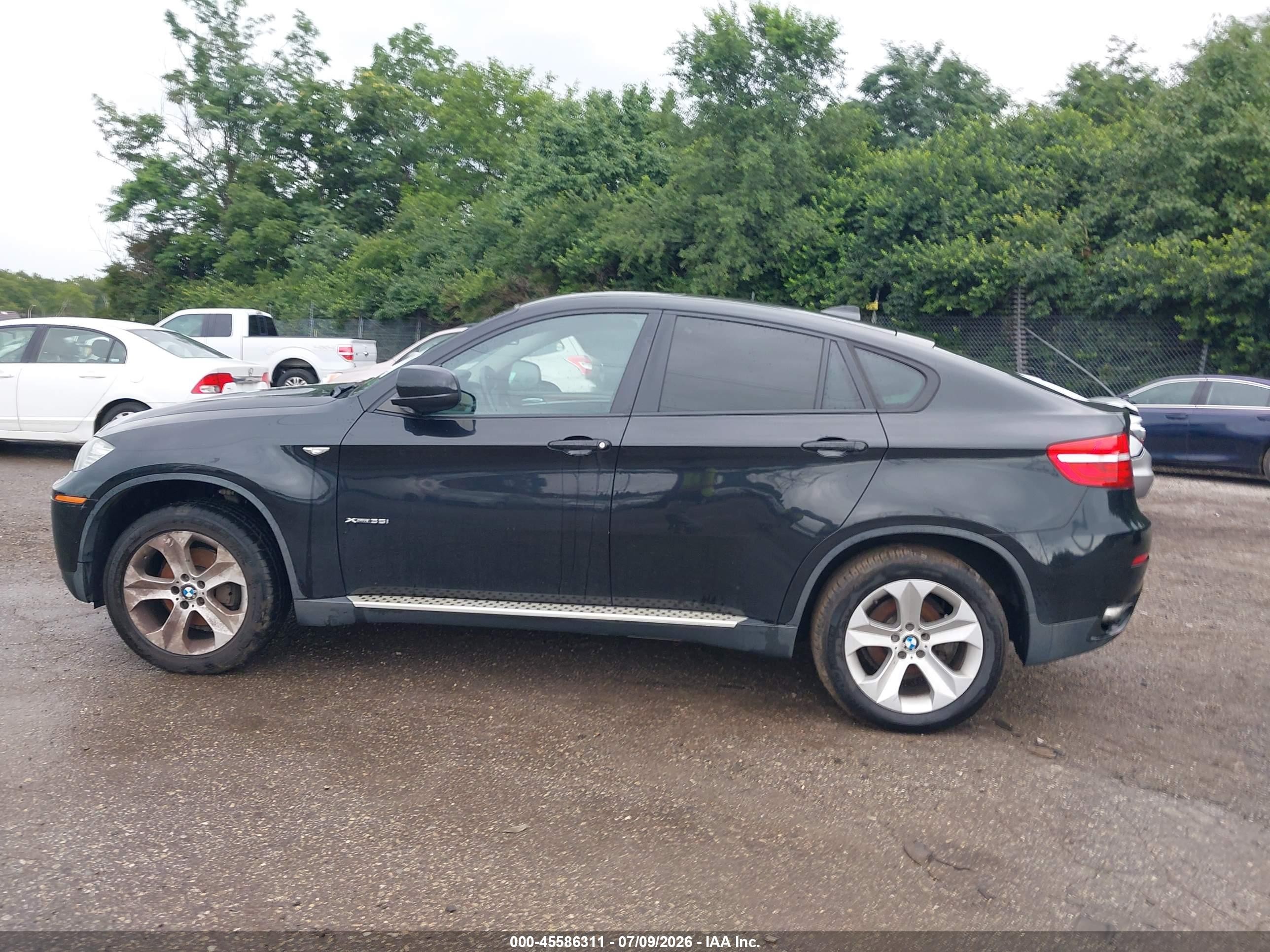2013 Bmw X6 Xdrive35i Black vin: 5UXFG2C58DL788330