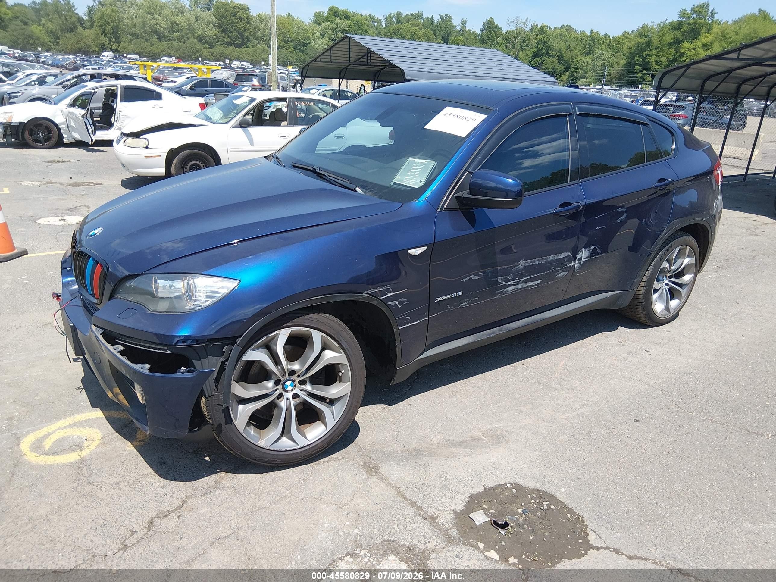 2014 Bmw X6 Dark Blue vin: 5UXFG2C58E0H09776