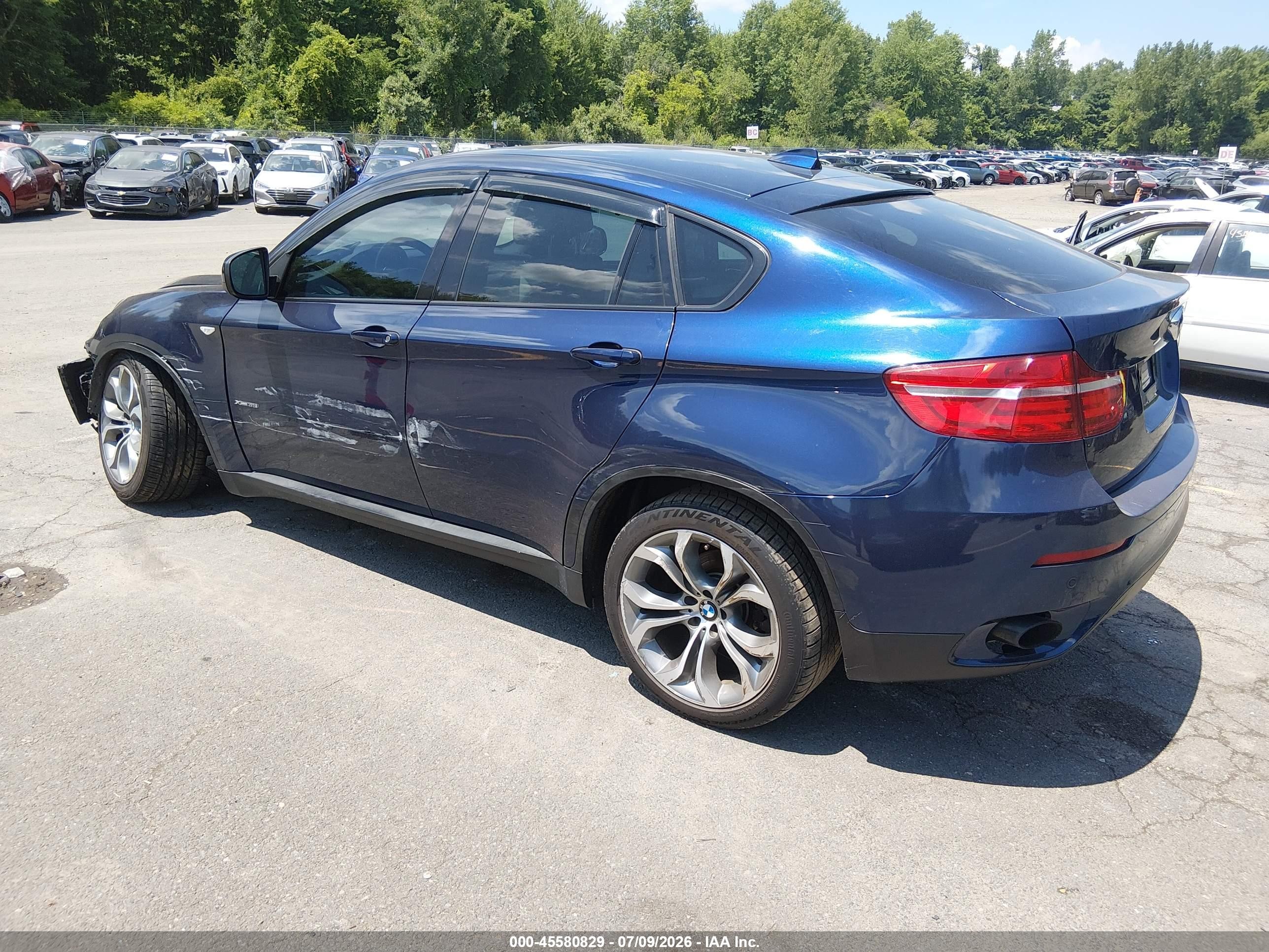 2014 Bmw X6 Dark Blue vin: 5UXFG2C58E0H09776