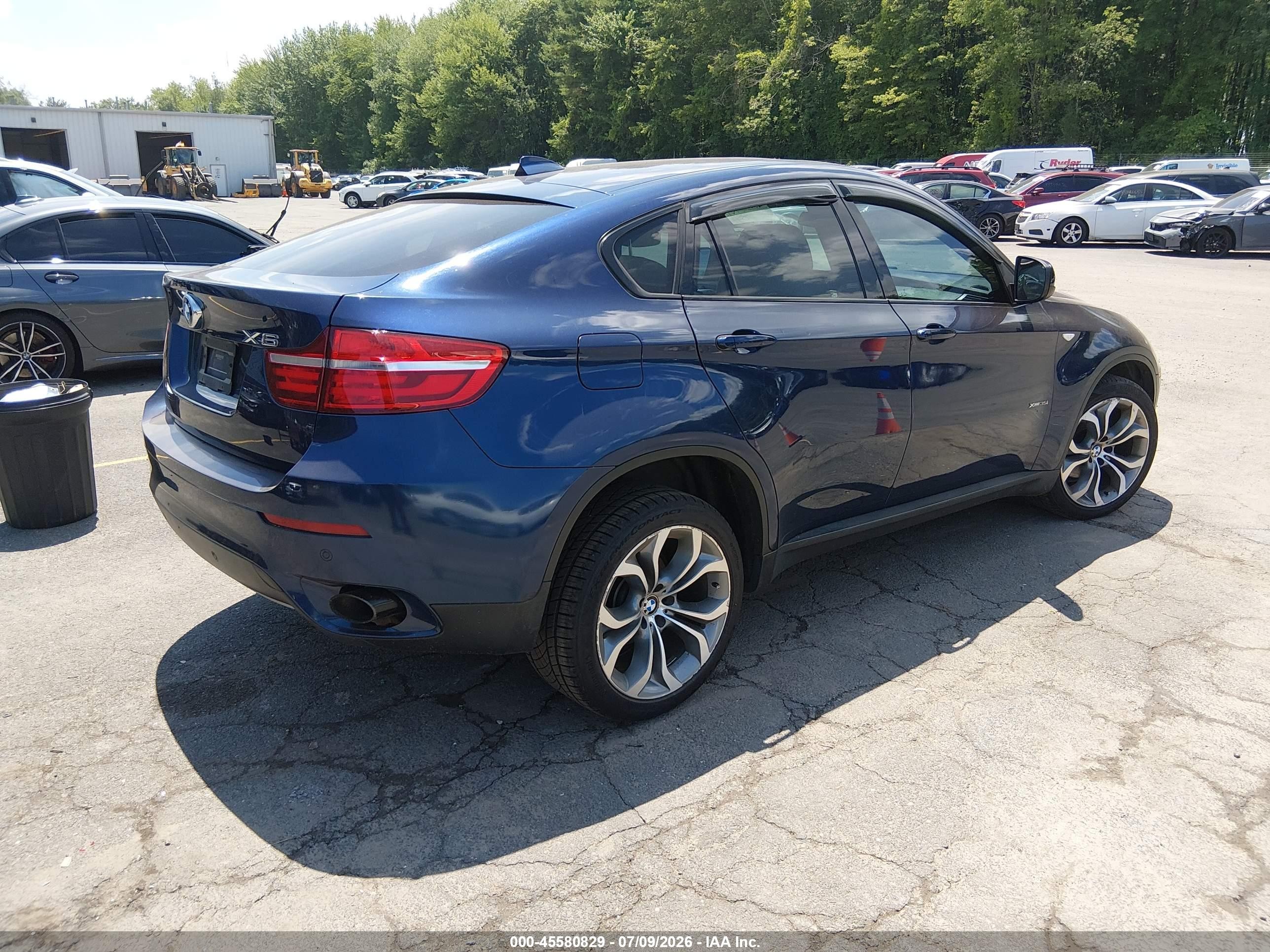 2014 Bmw X6 Dark Blue vin: 5UXFG2C58E0H09776