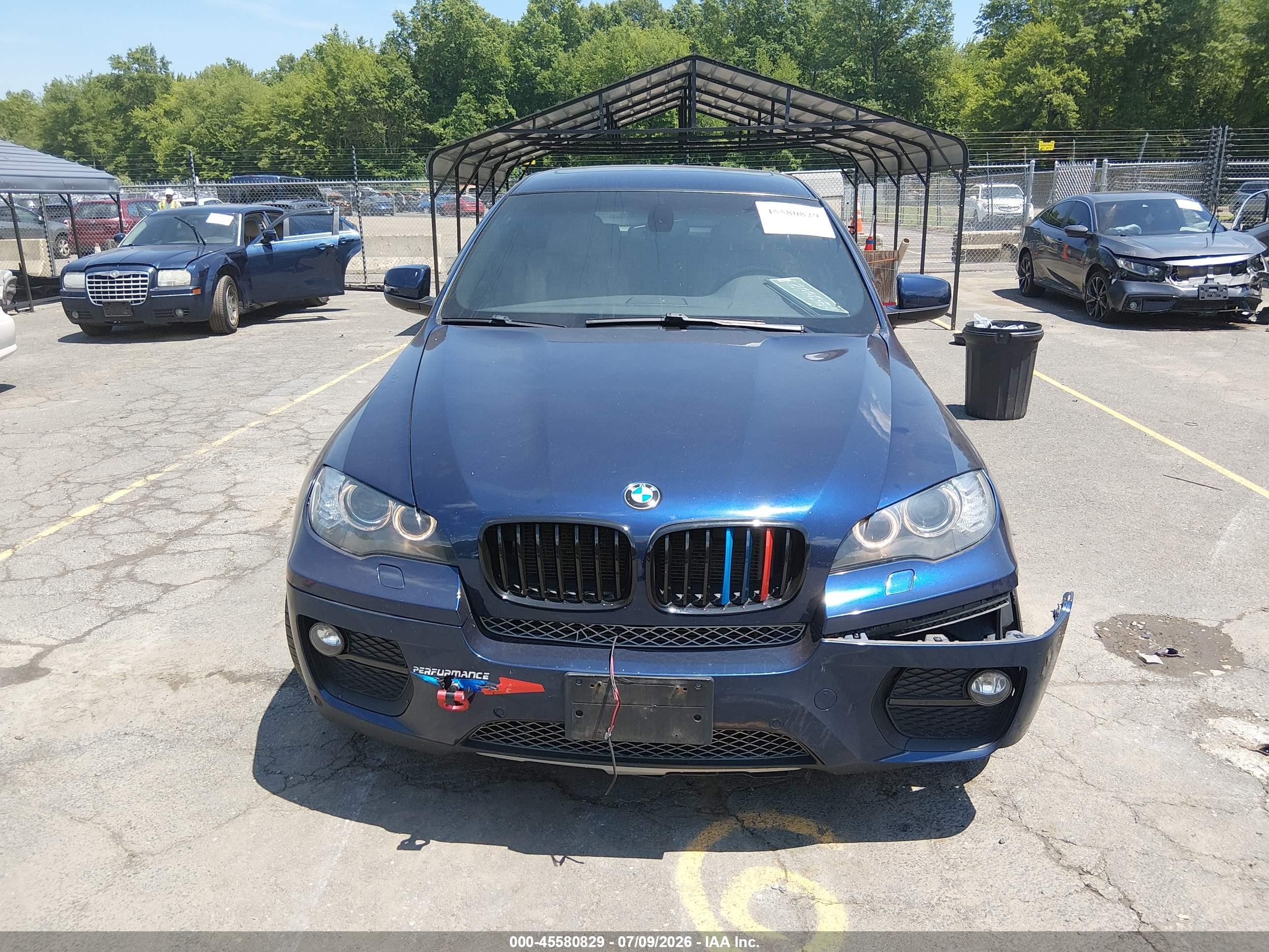 2014 Bmw X6 Dark Blue vin: 5UXFG2C58E0H09776