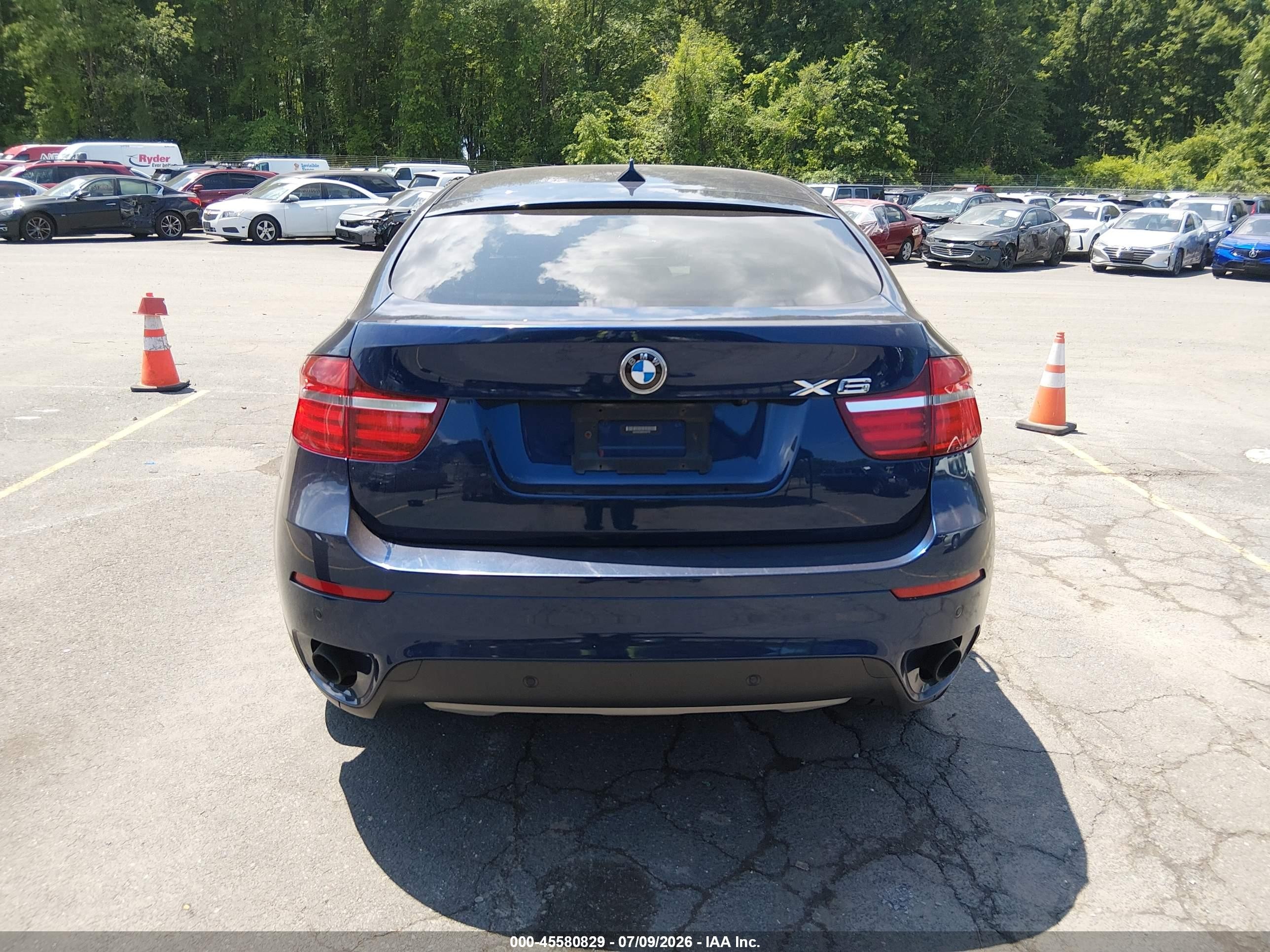 2014 Bmw X6 Dark Blue vin: 5UXFG2C58E0H09776