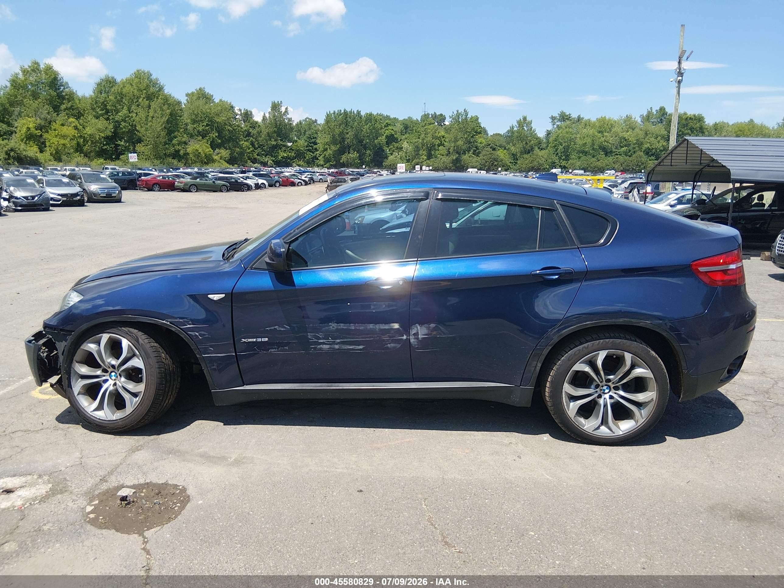 2014 Bmw X6 Dark Blue vin: 5UXFG2C58E0H09776