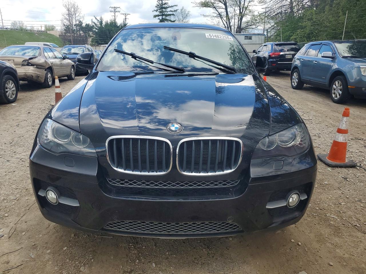 2012 Bmw X6 Xdrive35i Black vin: 5UXFG2C59CL780994