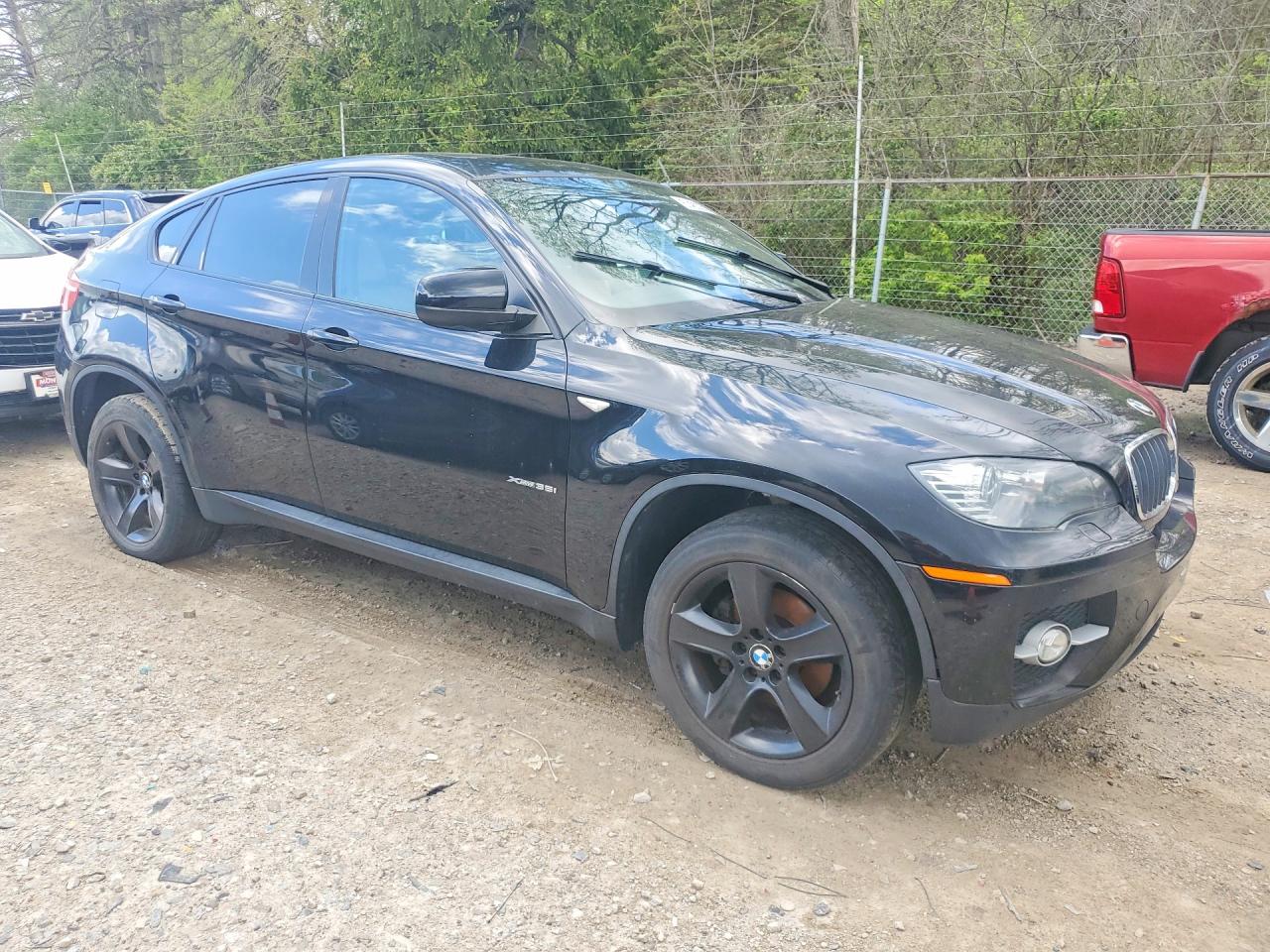 2012 Bmw X6 Xdrive35i Black vin: 5UXFG2C59CL780994