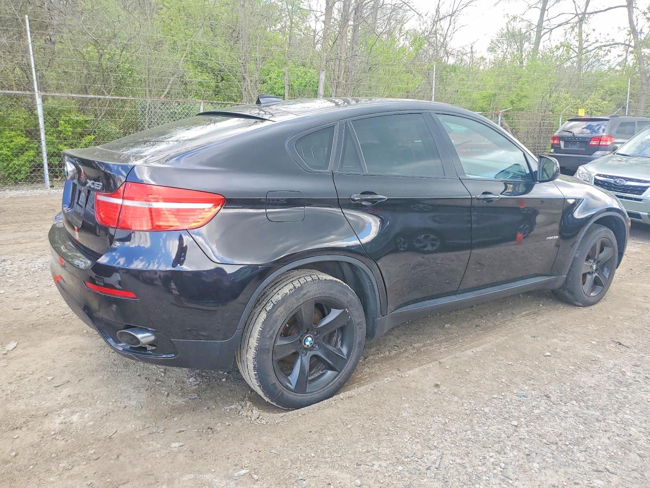 2012 Bmw X6 Xdrive35i Black vin: 5UXFG2C59CL780994