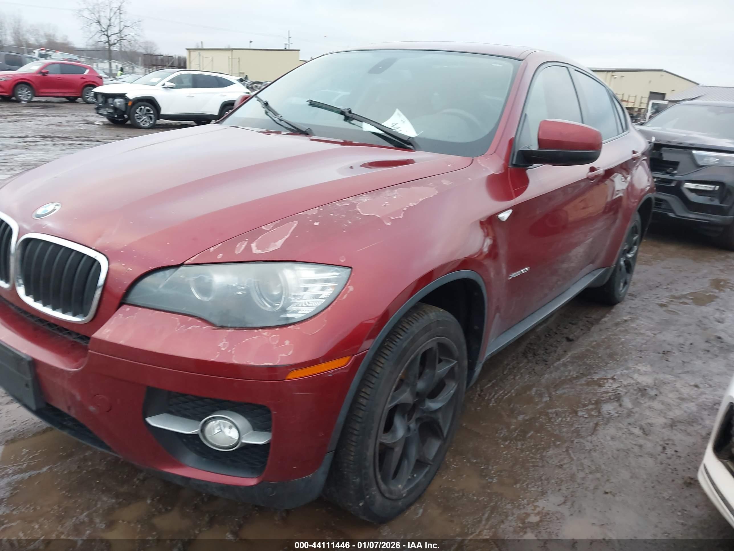 2012 Bmw X6 Xdrive35i Бордовый vin: 5UXFG2C59CLX09990
