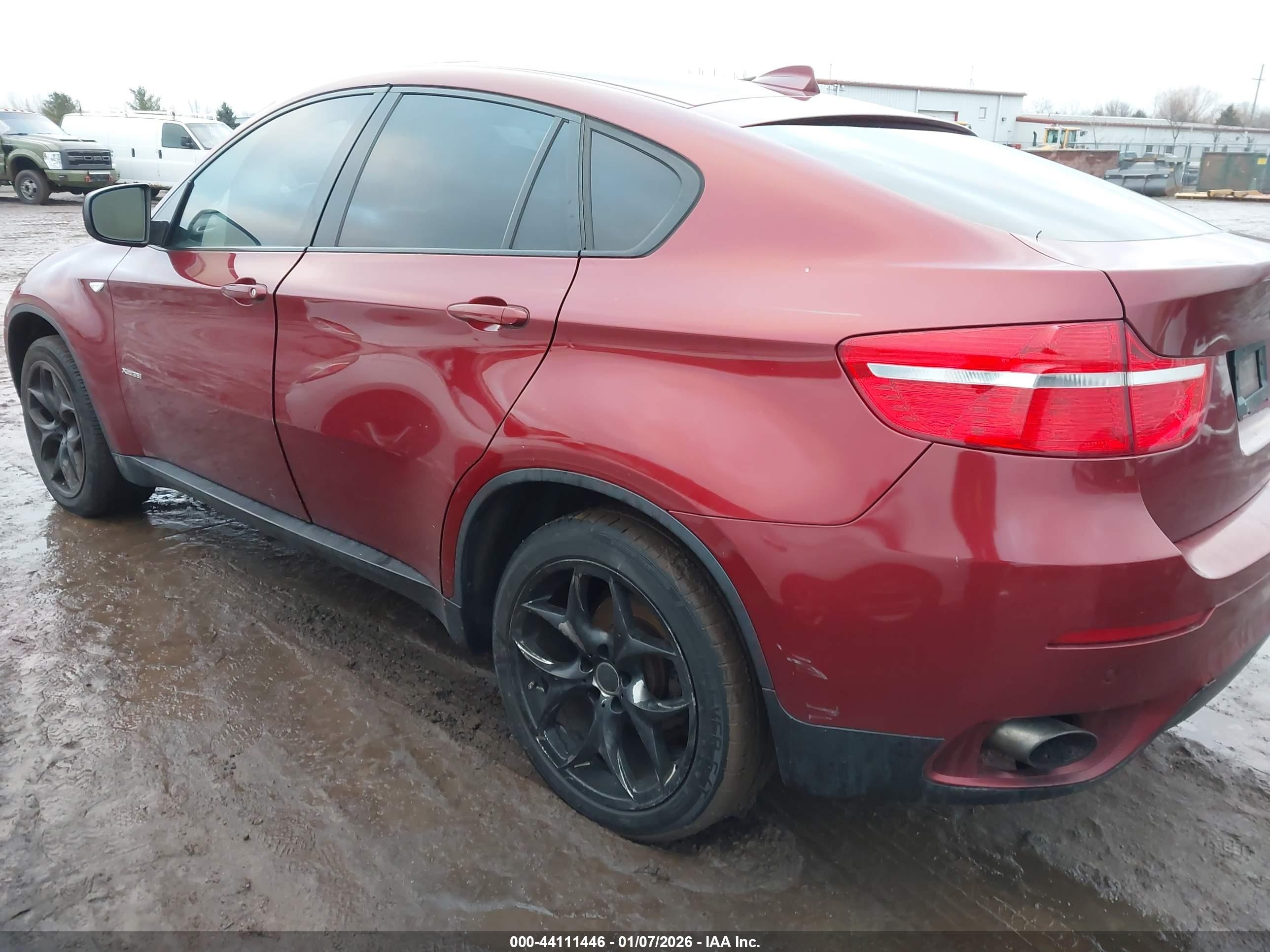 2012 Bmw X6 Xdrive35i Бордовый vin: 5UXFG2C59CLX09990