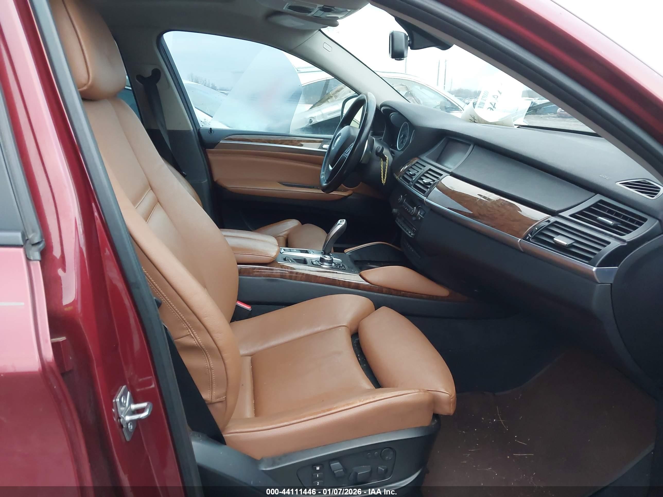 2012 Bmw X6 Xdrive35i Бордовый vin: 5UXFG2C59CLX09990