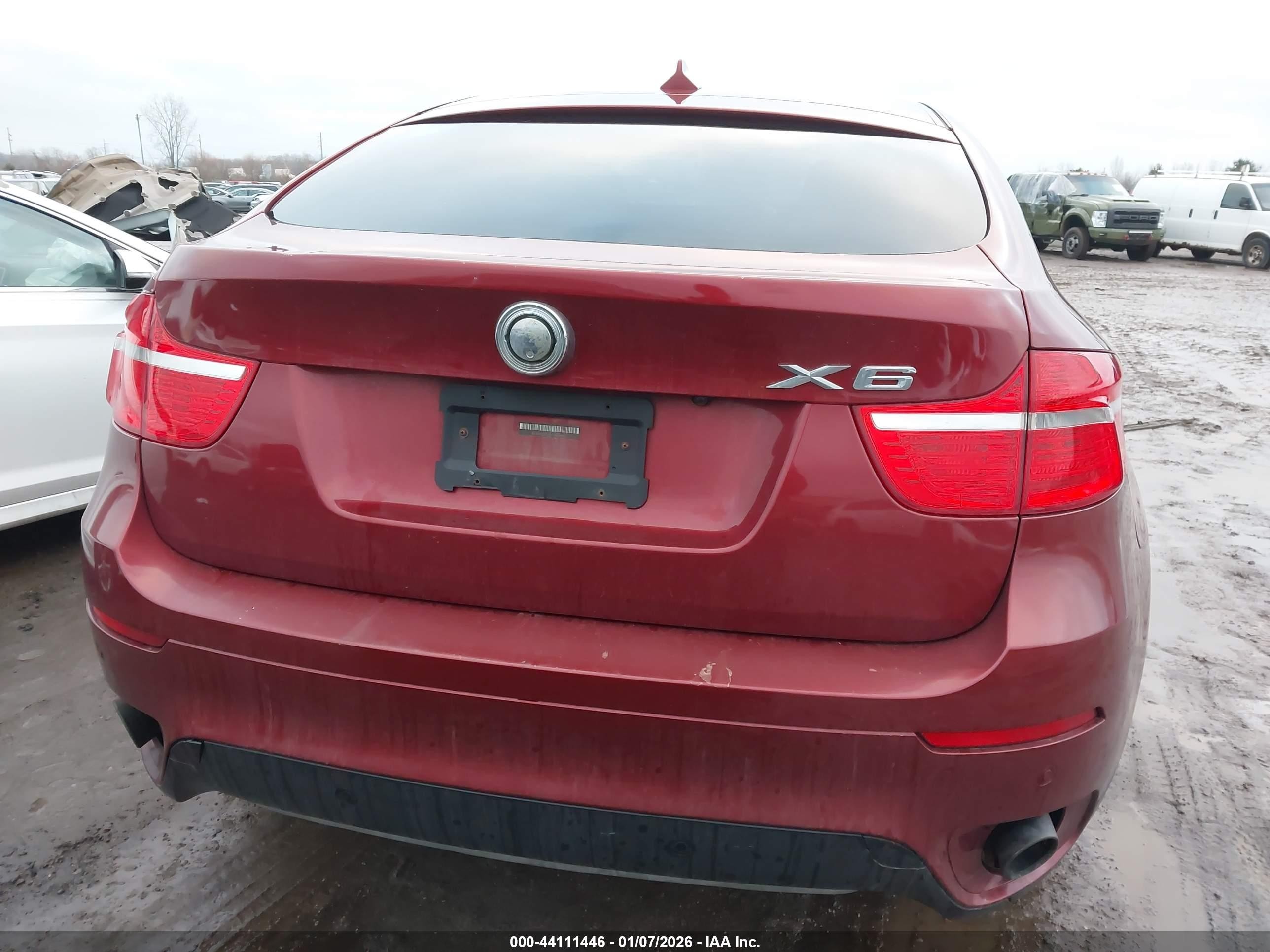 2012 Bmw X6 Xdrive35i Бордовый vin: 5UXFG2C59CLX09990