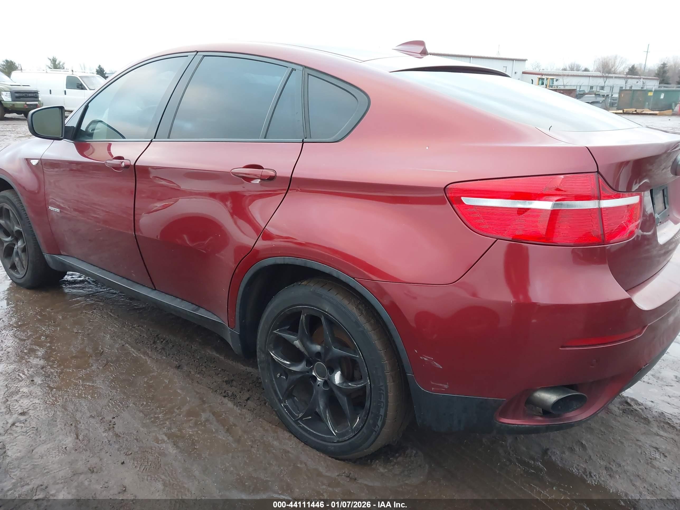 2012 Bmw X6 Xdrive35i Бордовый vin: 5UXFG2C59CLX09990