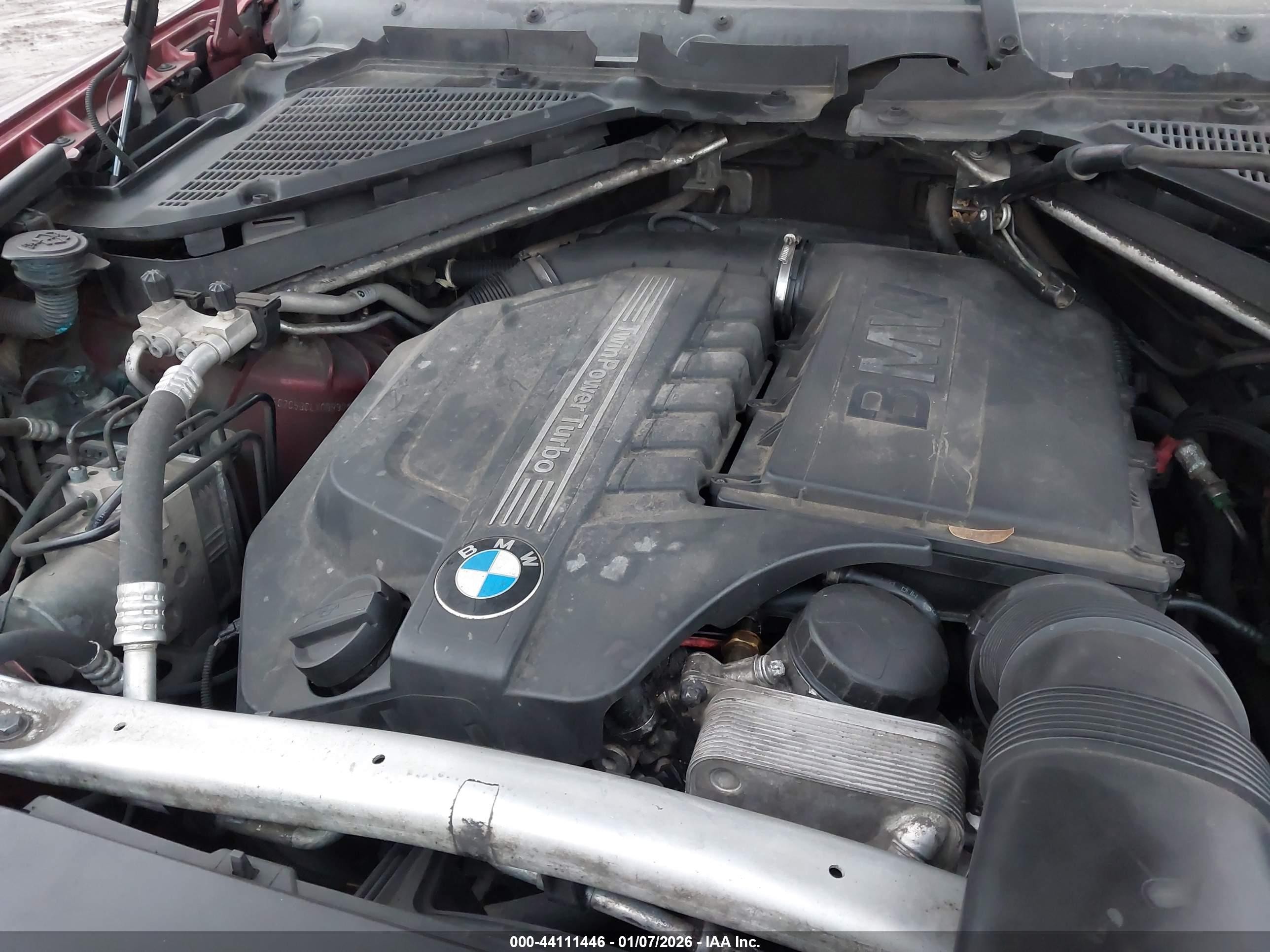 2012 Bmw X6 Xdrive35i Бордовый vin: 5UXFG2C59CLX09990