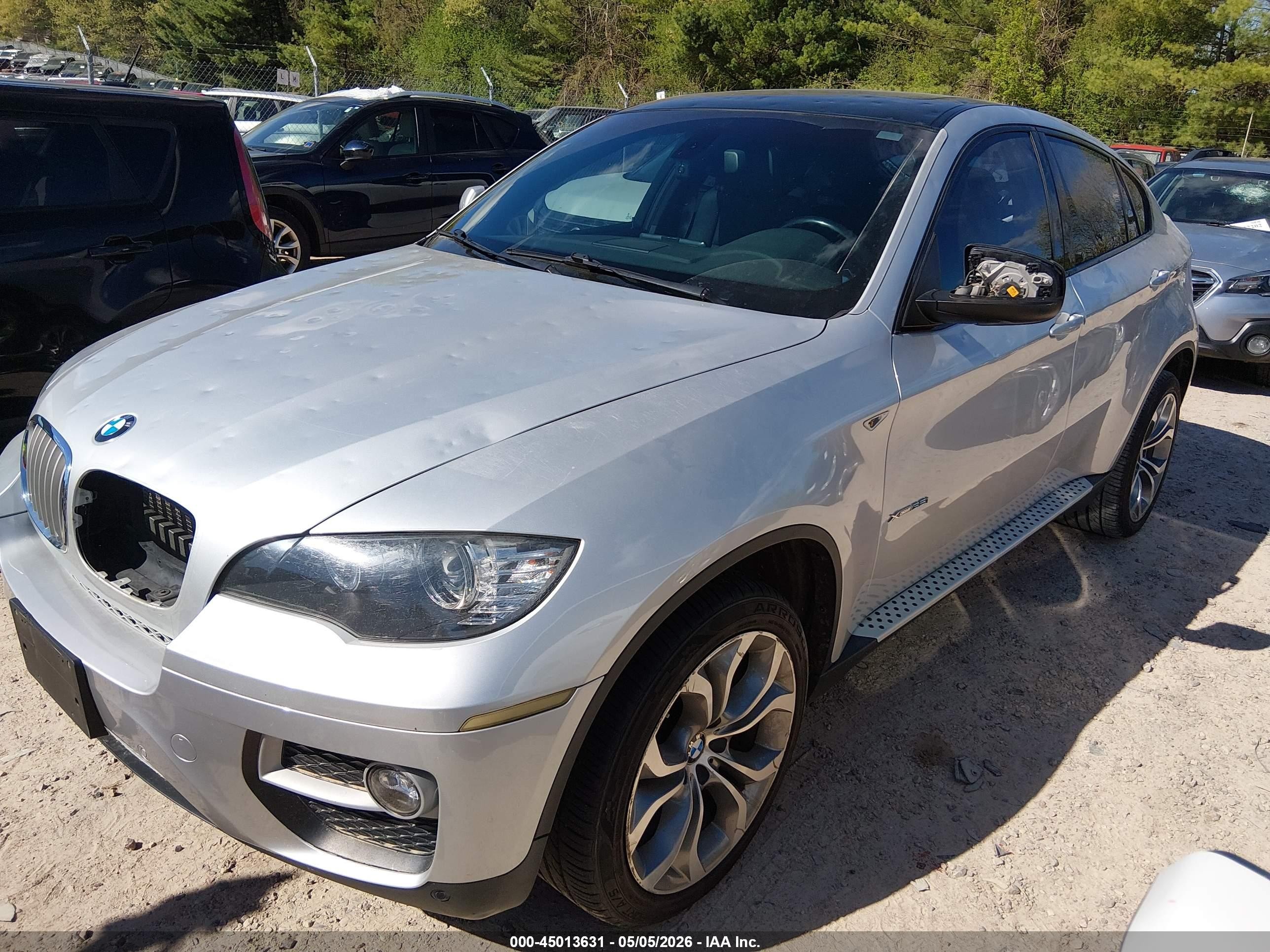 2013 Bmw X6 Xdrive35i Silver vin: 5UXFG2C59DL783976