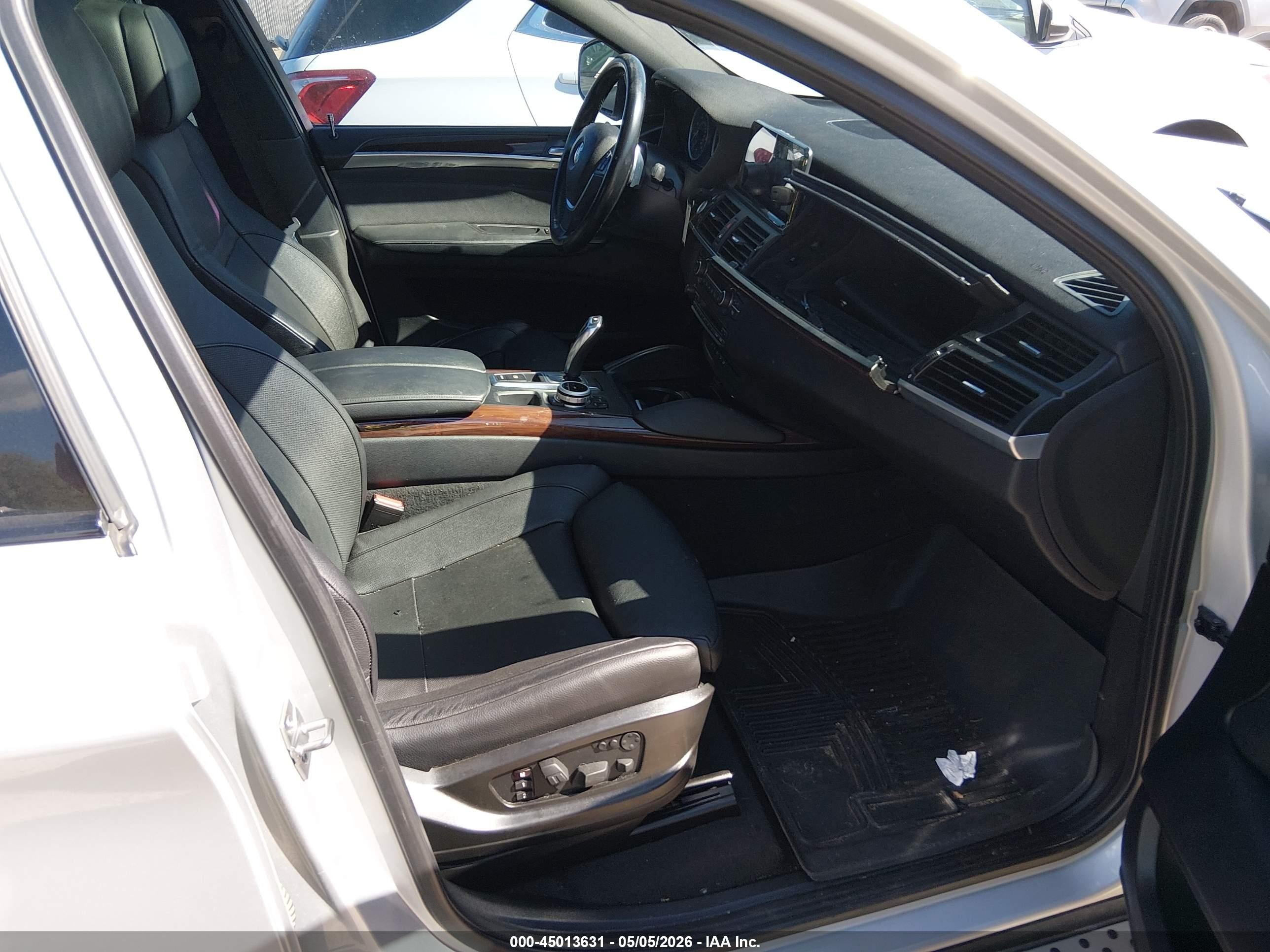 2013 Bmw X6 Xdrive35i Silver vin: 5UXFG2C59DL783976