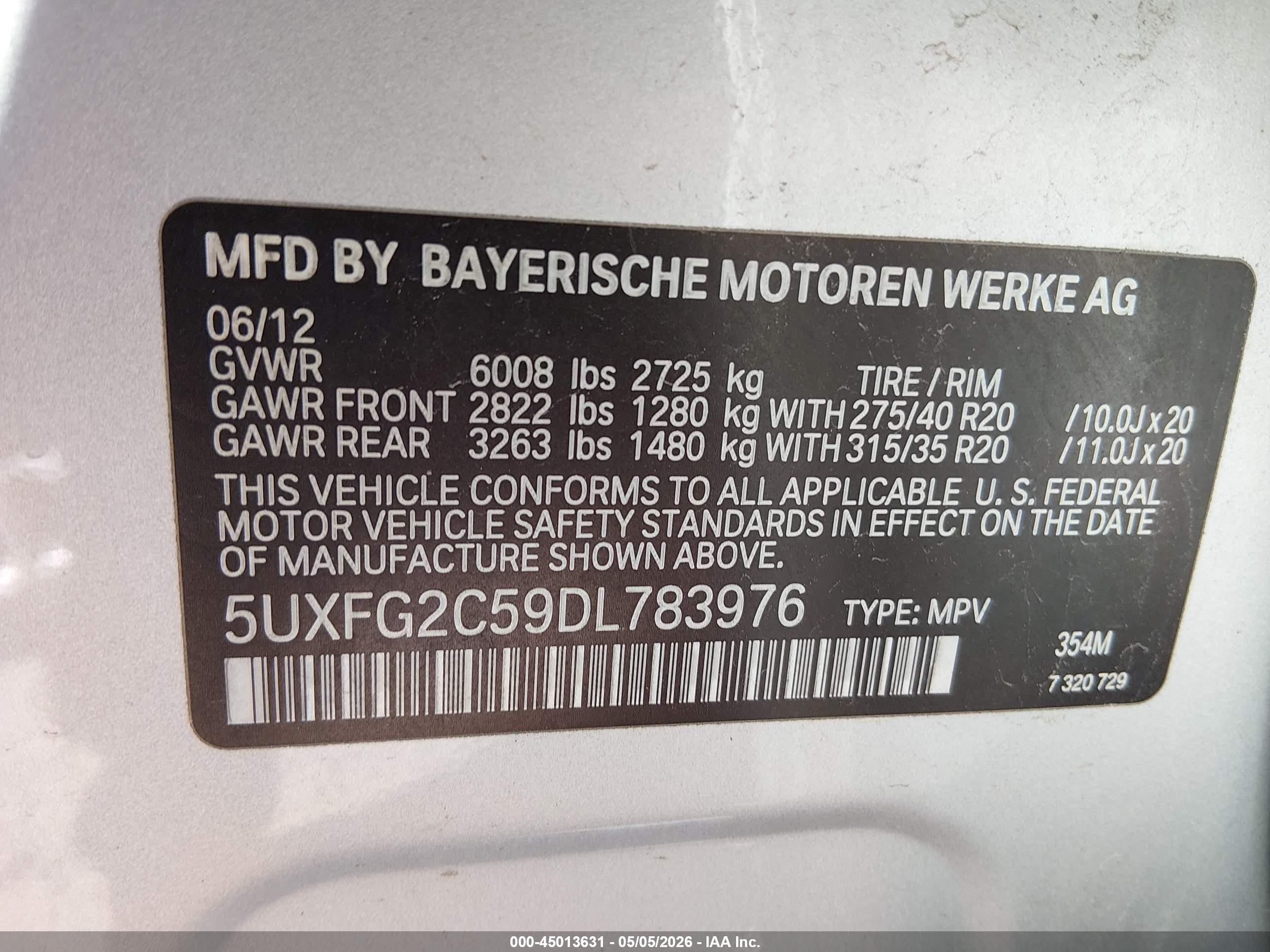 2013 Bmw X6 Xdrive35i Silver vin: 5UXFG2C59DL783976