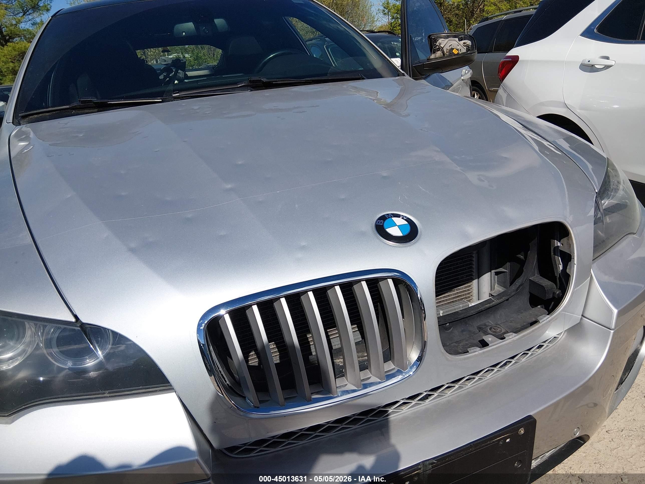 2013 Bmw X6 Xdrive35i Silver vin: 5UXFG2C59DL783976