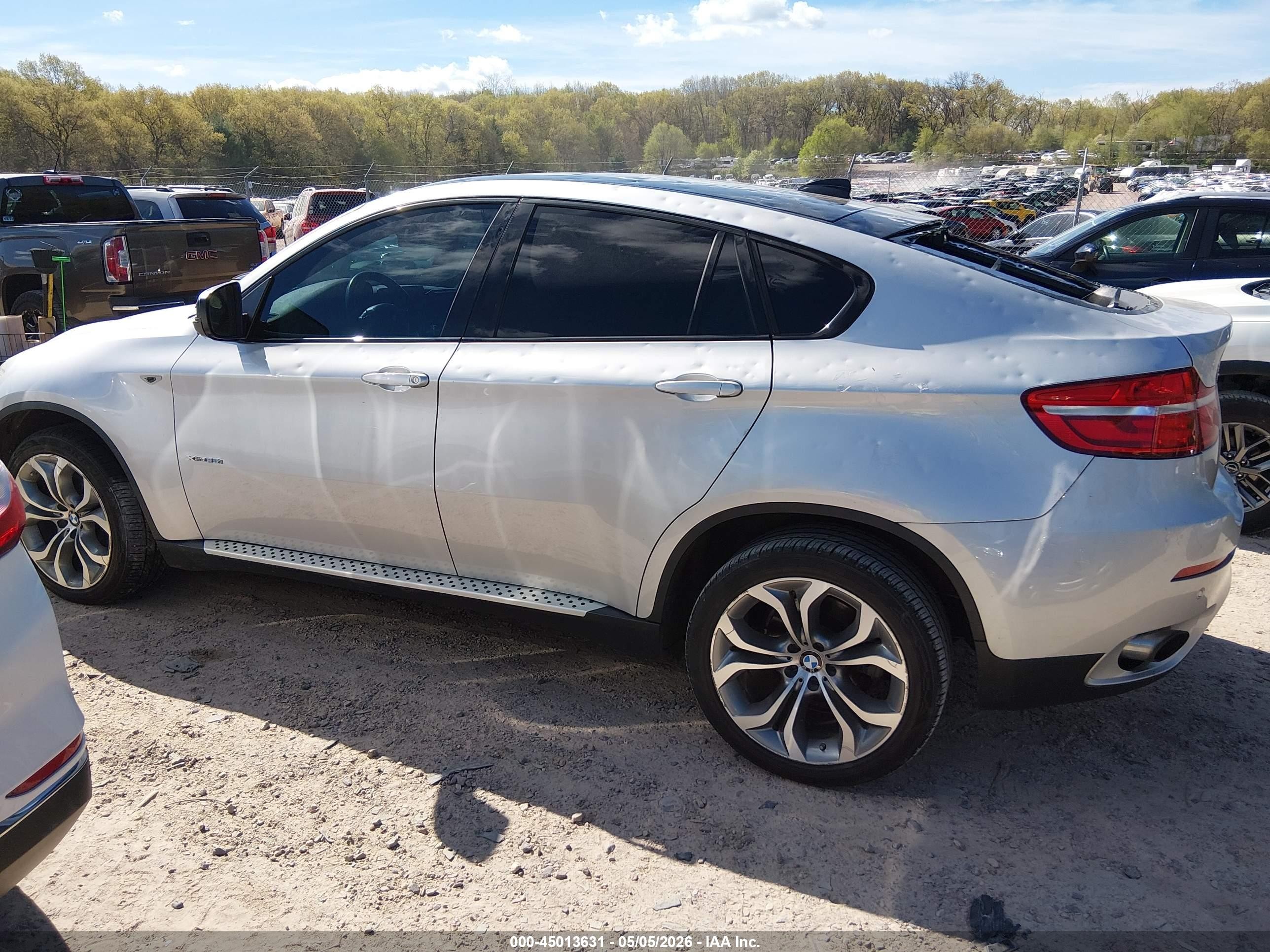 2013 Bmw X6 Xdrive35i Silver vin: 5UXFG2C59DL783976
