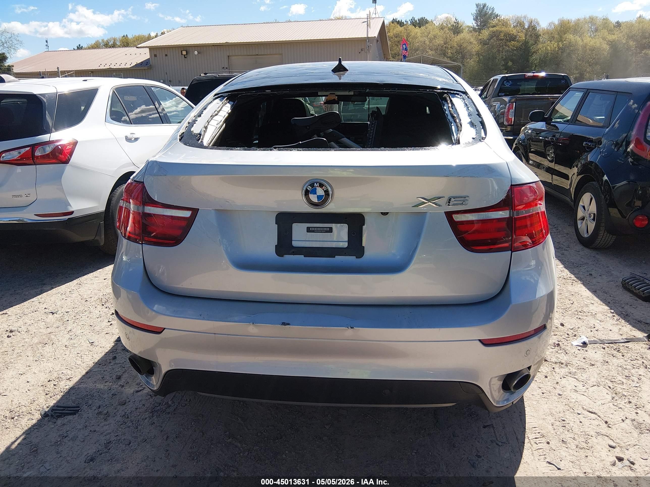 2013 Bmw X6 Xdrive35i Silver vin: 5UXFG2C59DL783976