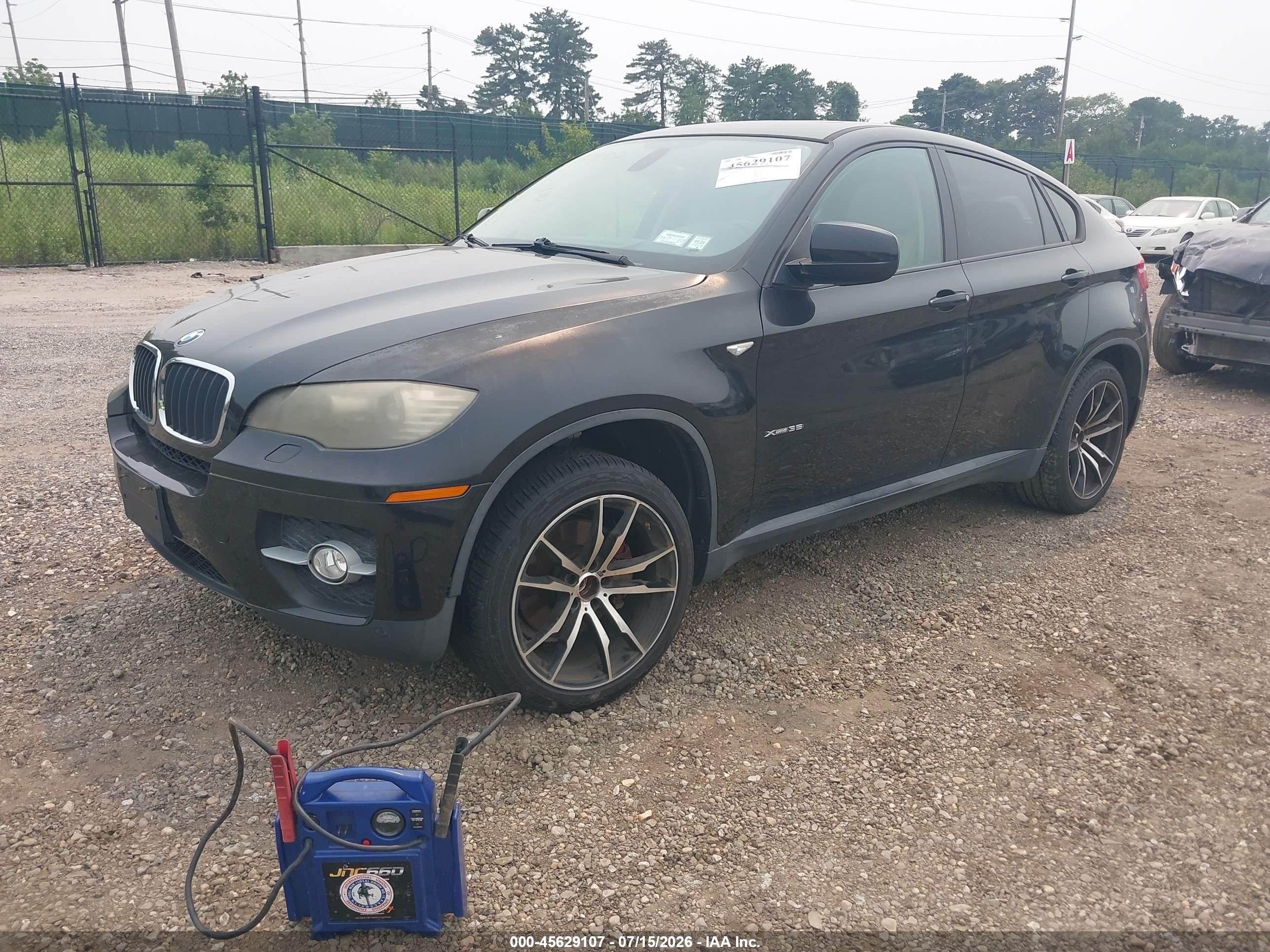 2008 Bmw X6 Xdrive35i Черный vin: 5UXFG43508L220610