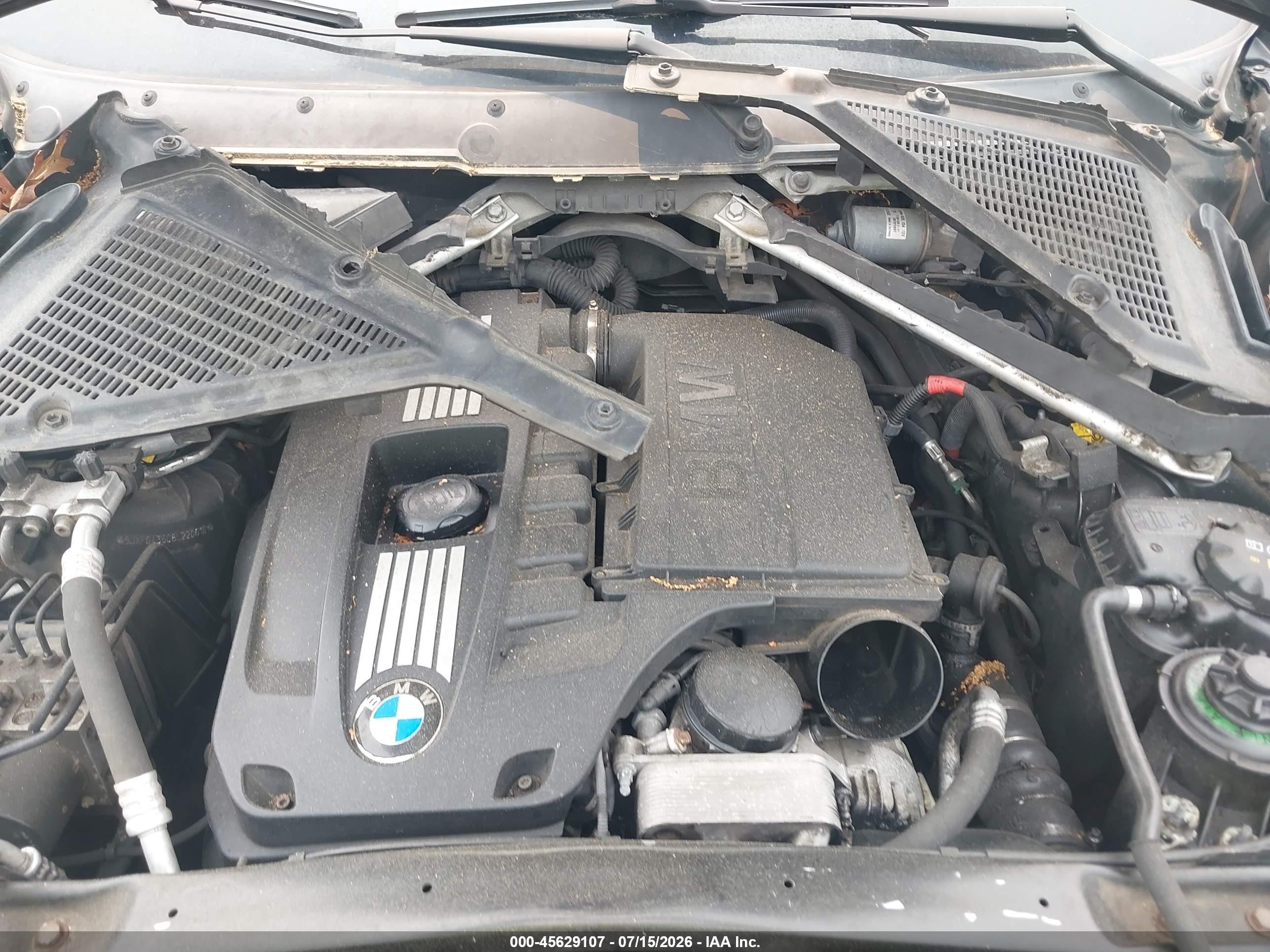 2008 Bmw X6 Xdrive35i Черный vin: 5UXFG43508L220610