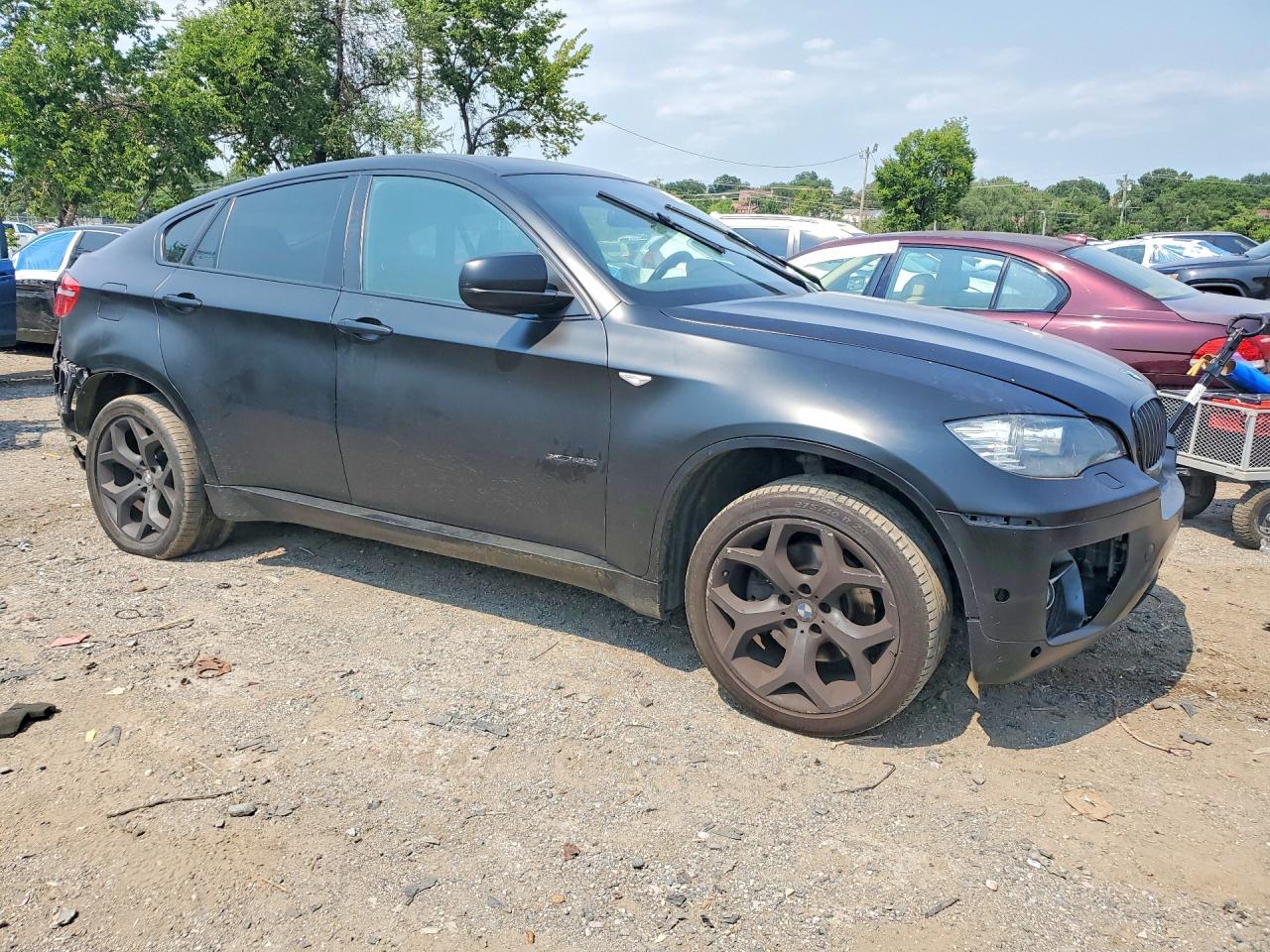 2009 Bmw X6 Xdrive35i Black vin: 5UXFG43509L224142