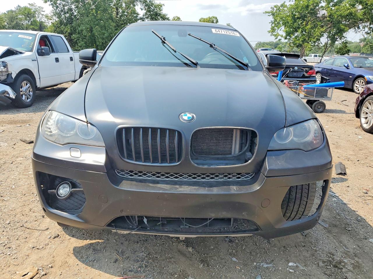2009 Bmw X6 Xdrive35i Black vin: 5UXFG43509L224142