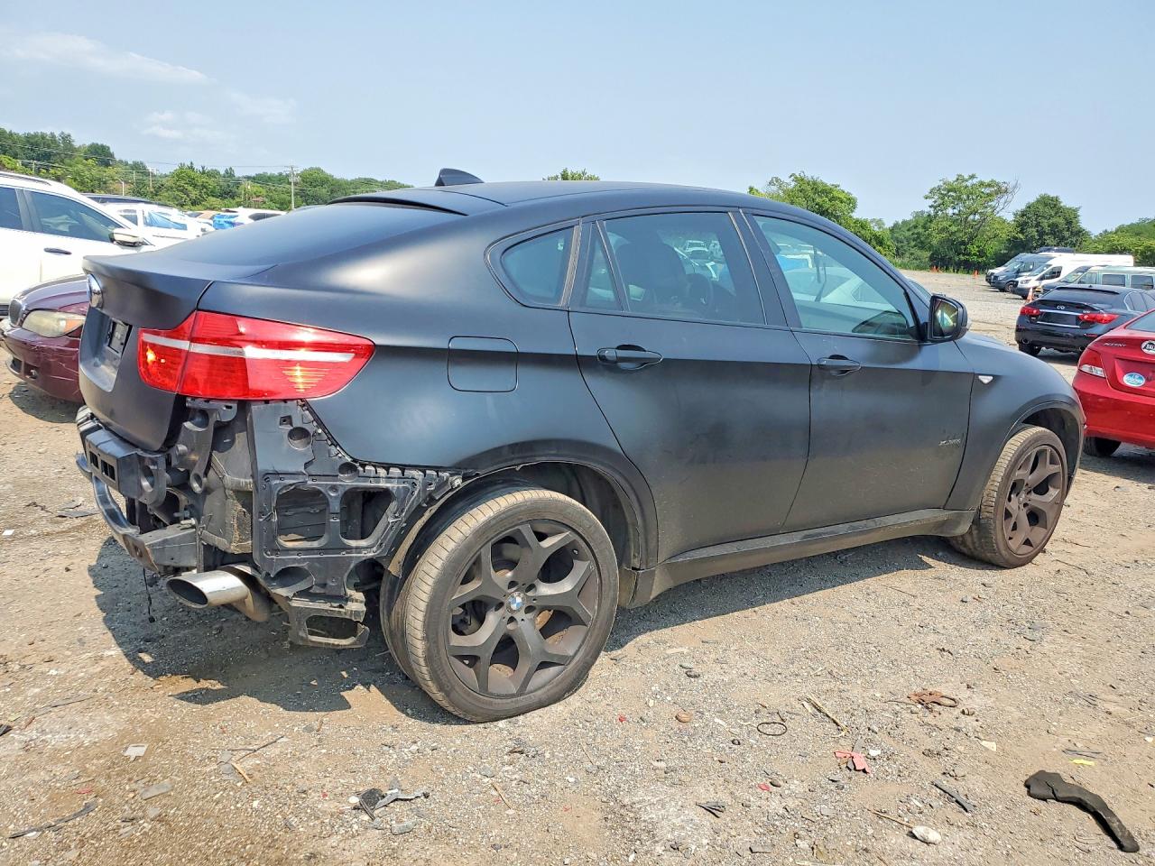 2009 Bmw X6 Xdrive35i Black vin: 5UXFG43509L224142