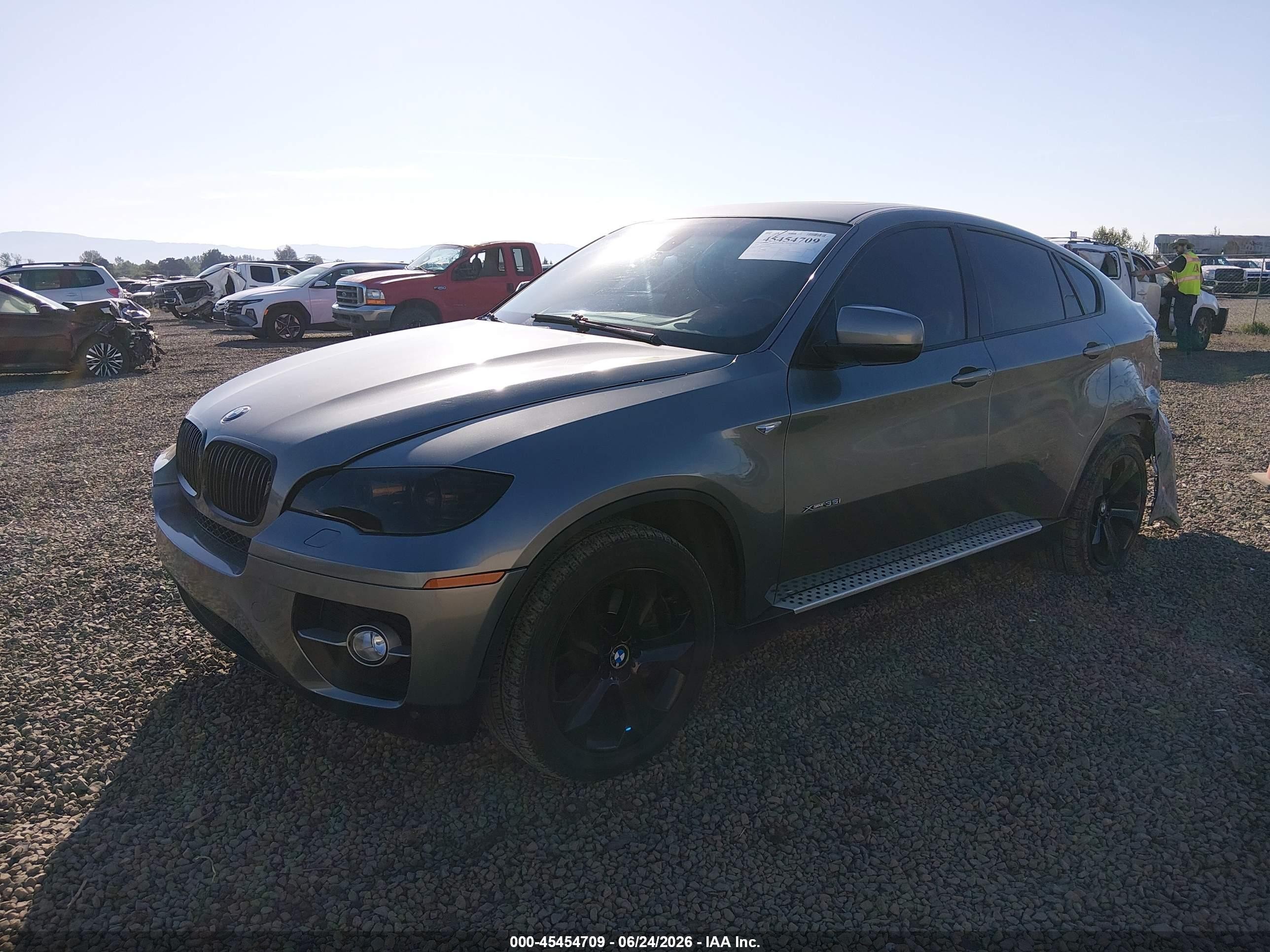 2008 Bmw X6 Xdrive35i Gray vin: 5UXFG43518LJ35405