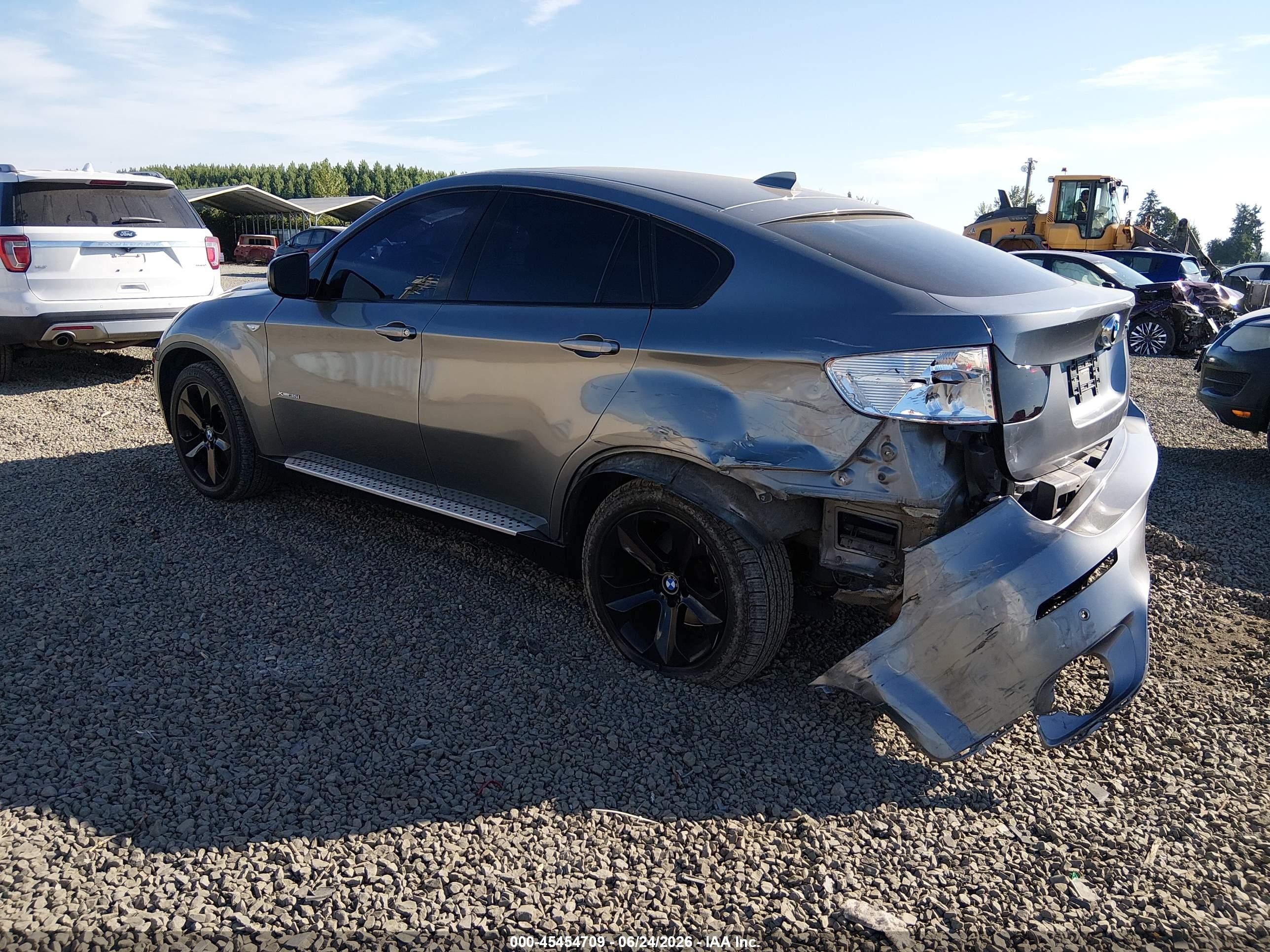 2008 Bmw X6 Xdrive35i Gray vin: 5UXFG43518LJ35405