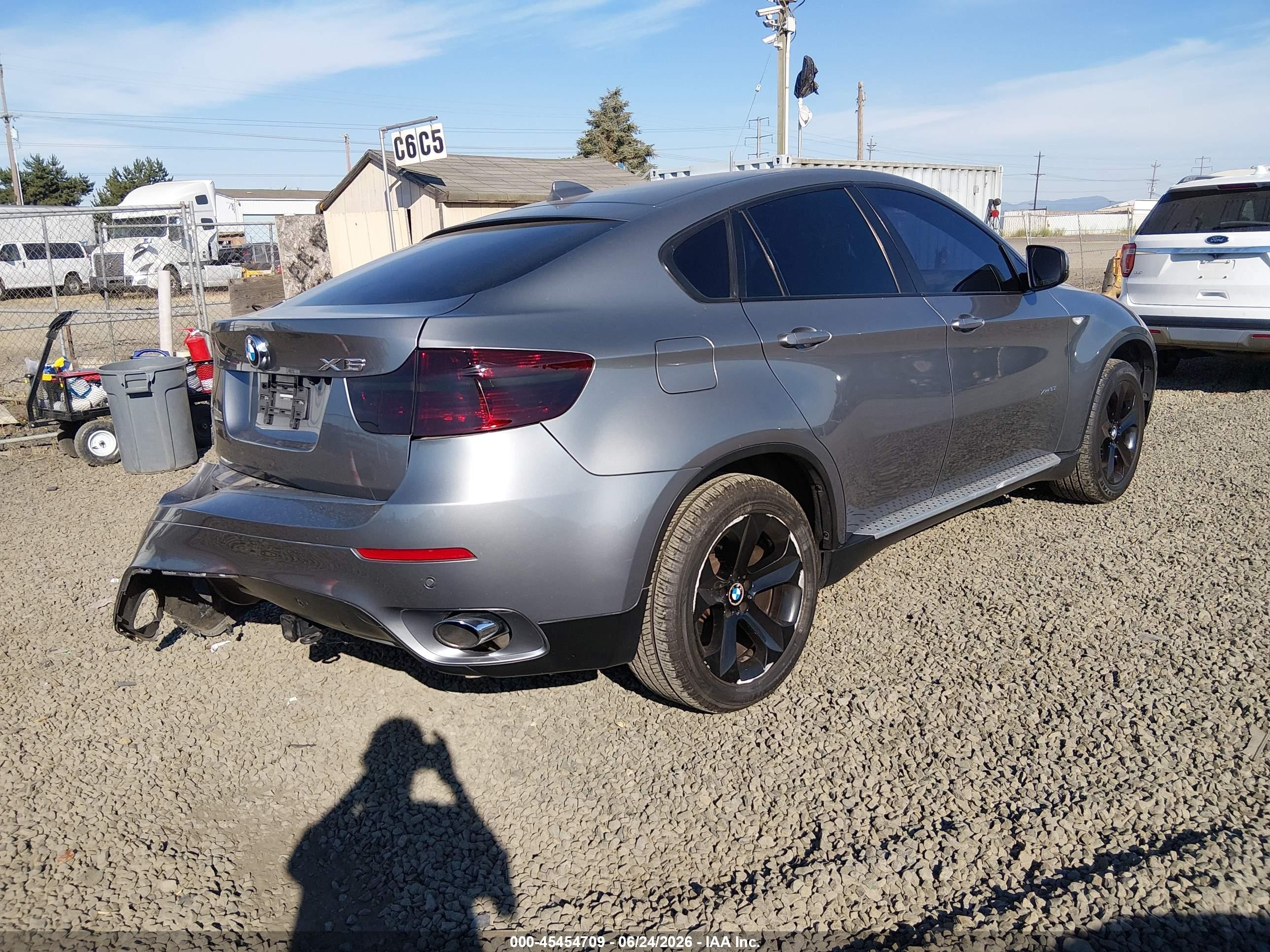 2008 Bmw X6 Xdrive35i Gray vin: 5UXFG43518LJ35405