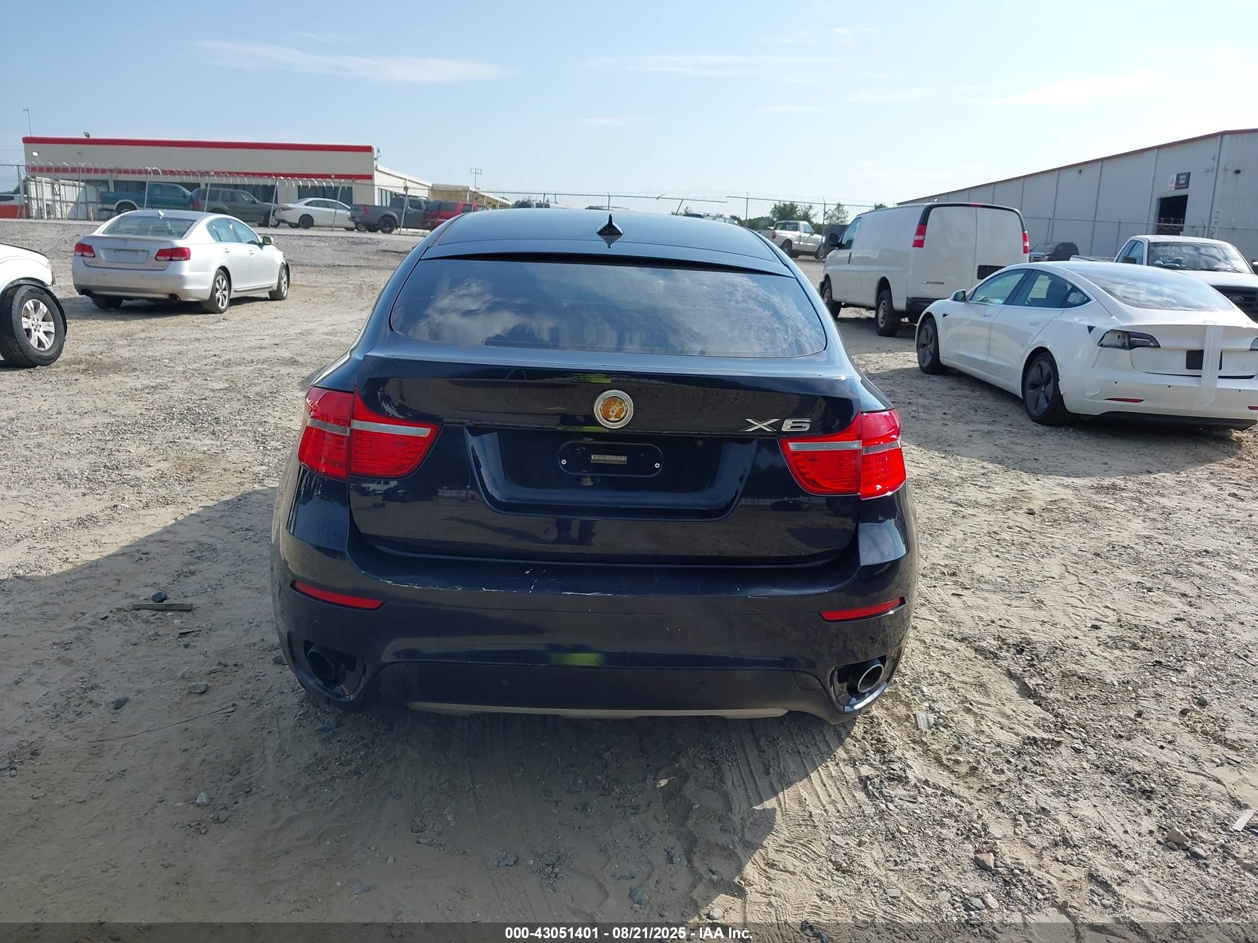 2010 Bmw X6 Xdrive35i Blue vin: 5UXFG4C55AL226263