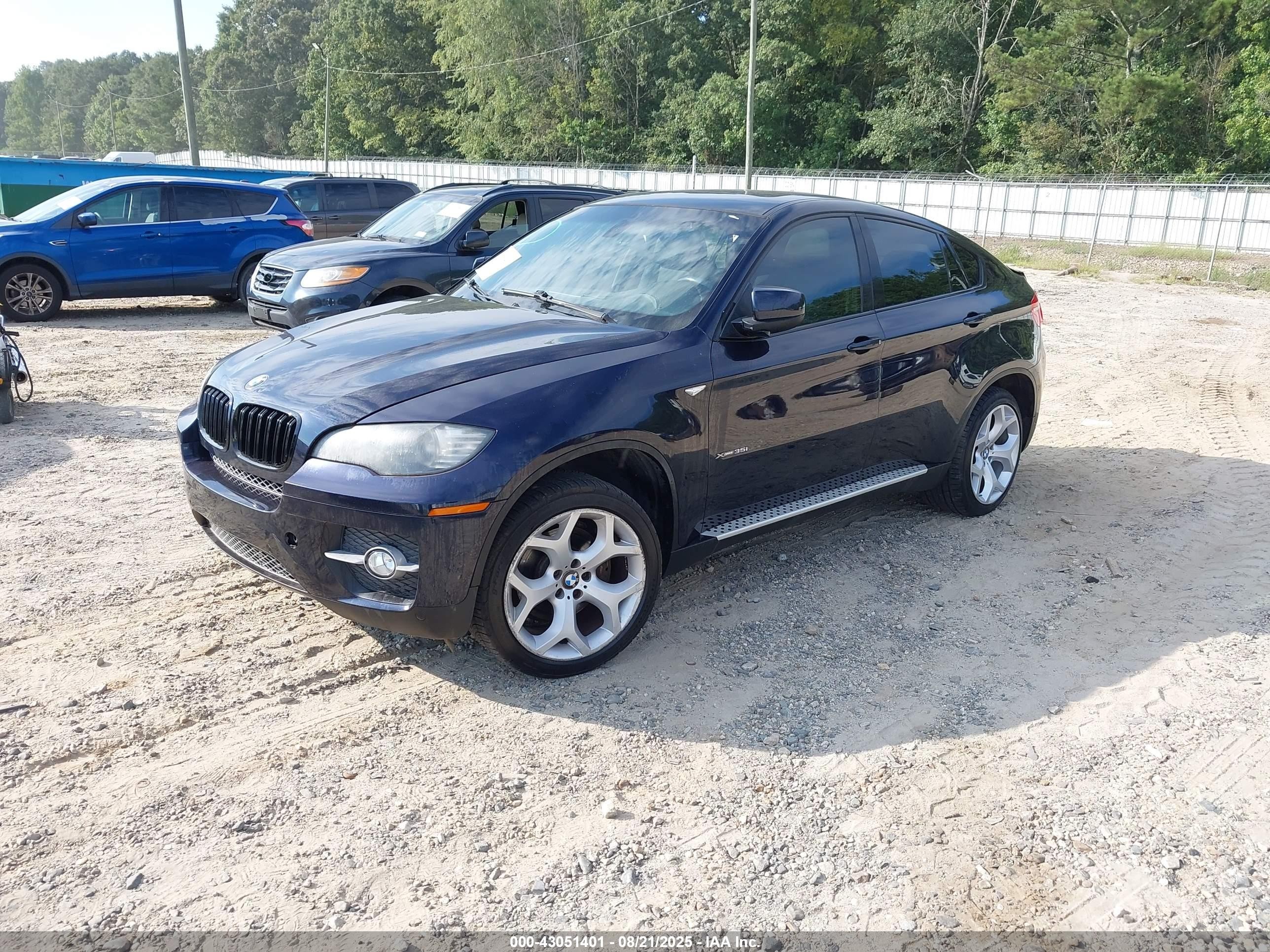 2010 Bmw X6 Xdrive35i Blue vin: 5UXFG4C55AL226263