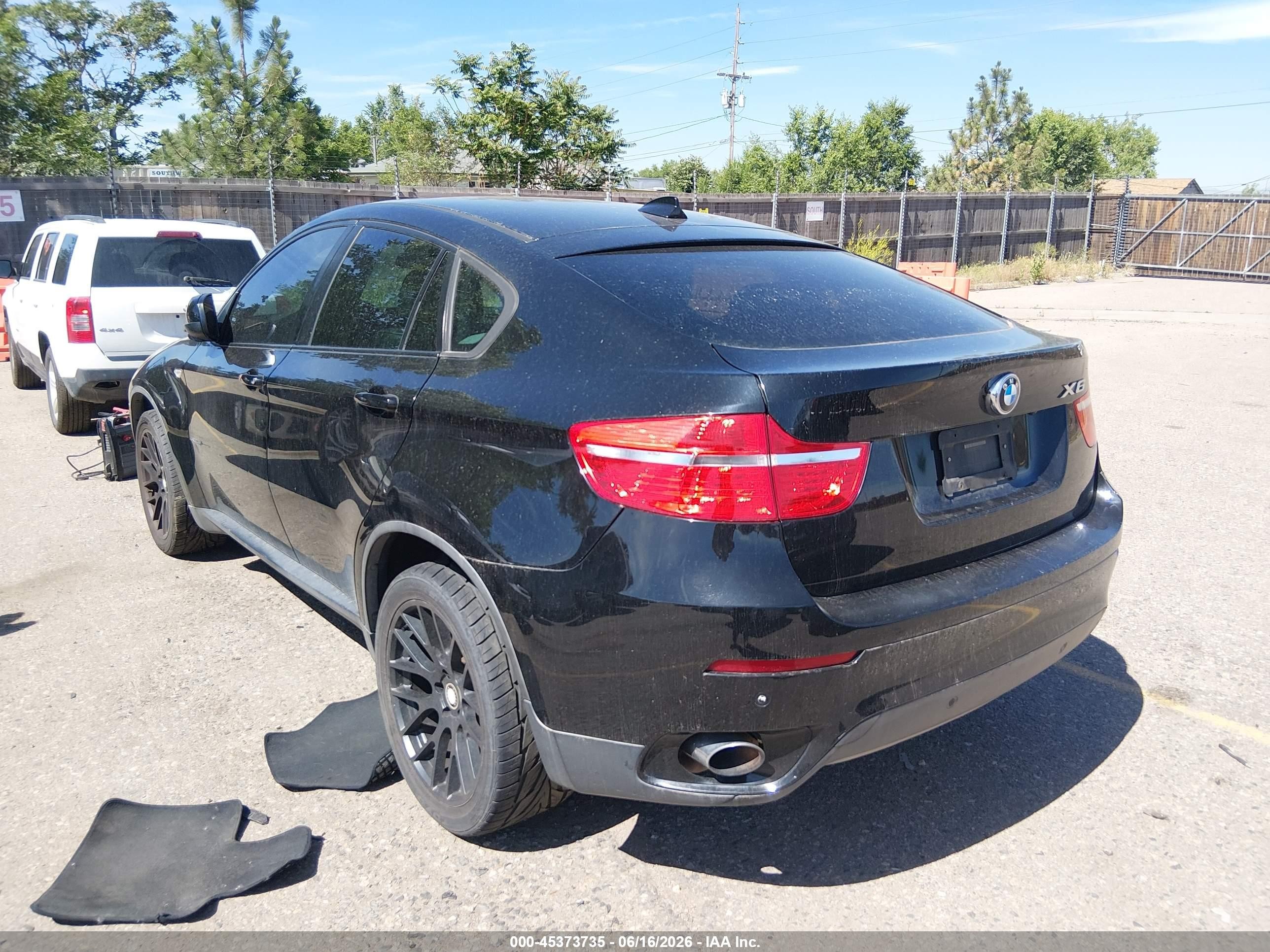 2010 Bmw X6 Xdrive35i Black vin: 5UXFG4C55AL226652