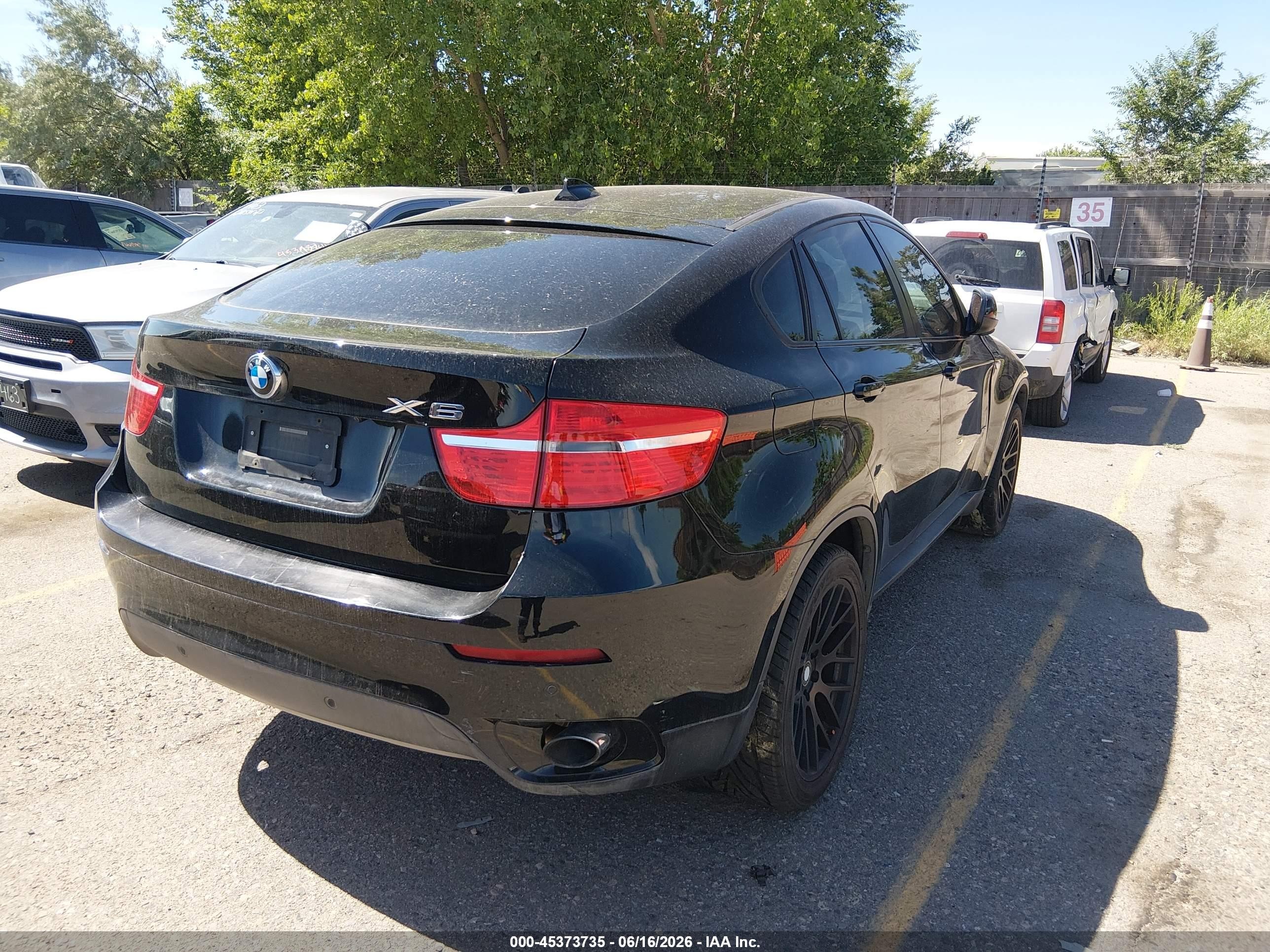 2010 Bmw X6 Xdrive35i Black vin: 5UXFG4C55AL226652