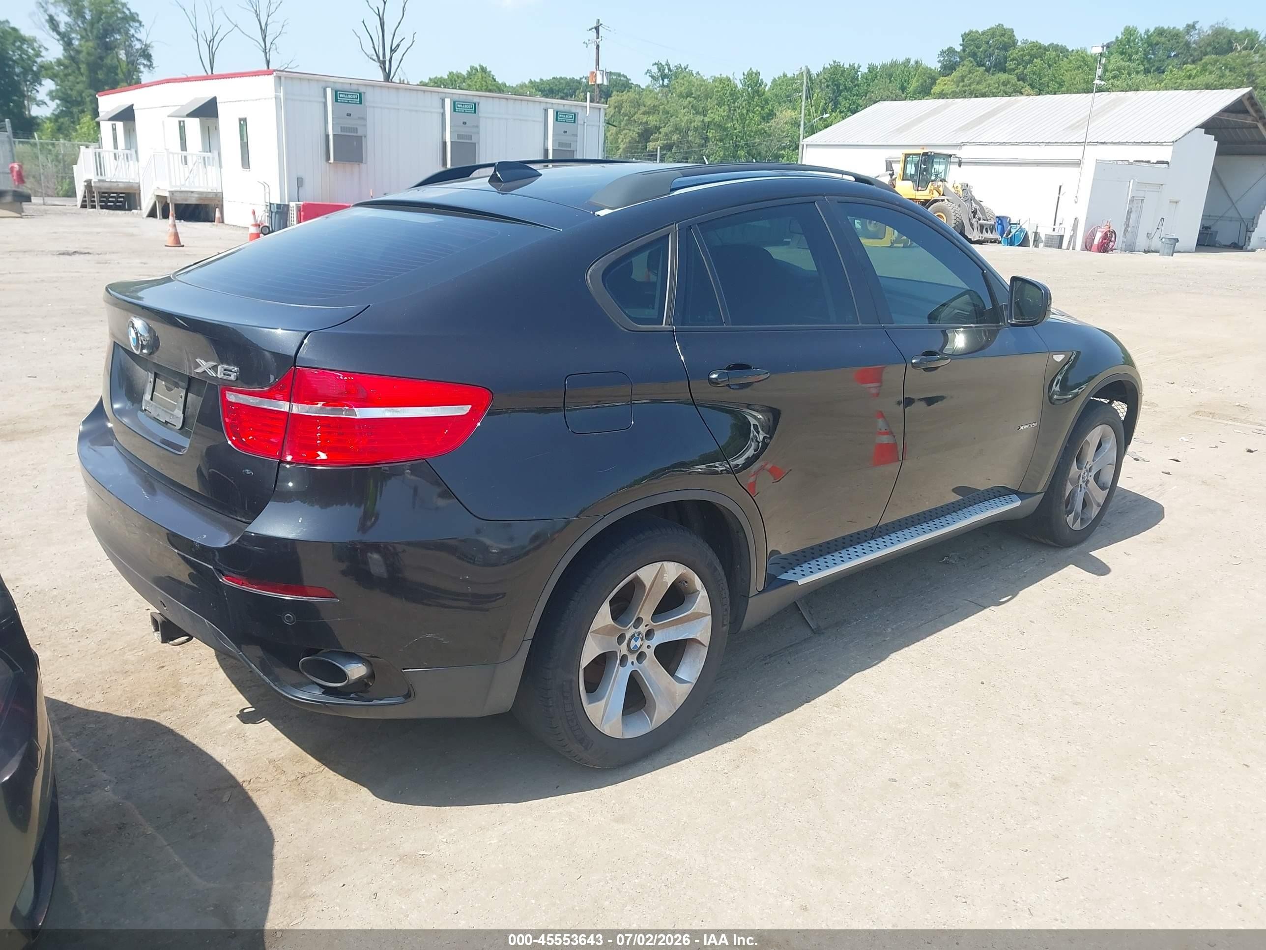 2010 Bmw X6 Xdrive35i Black vin: 5UXFG4C5XAL226131