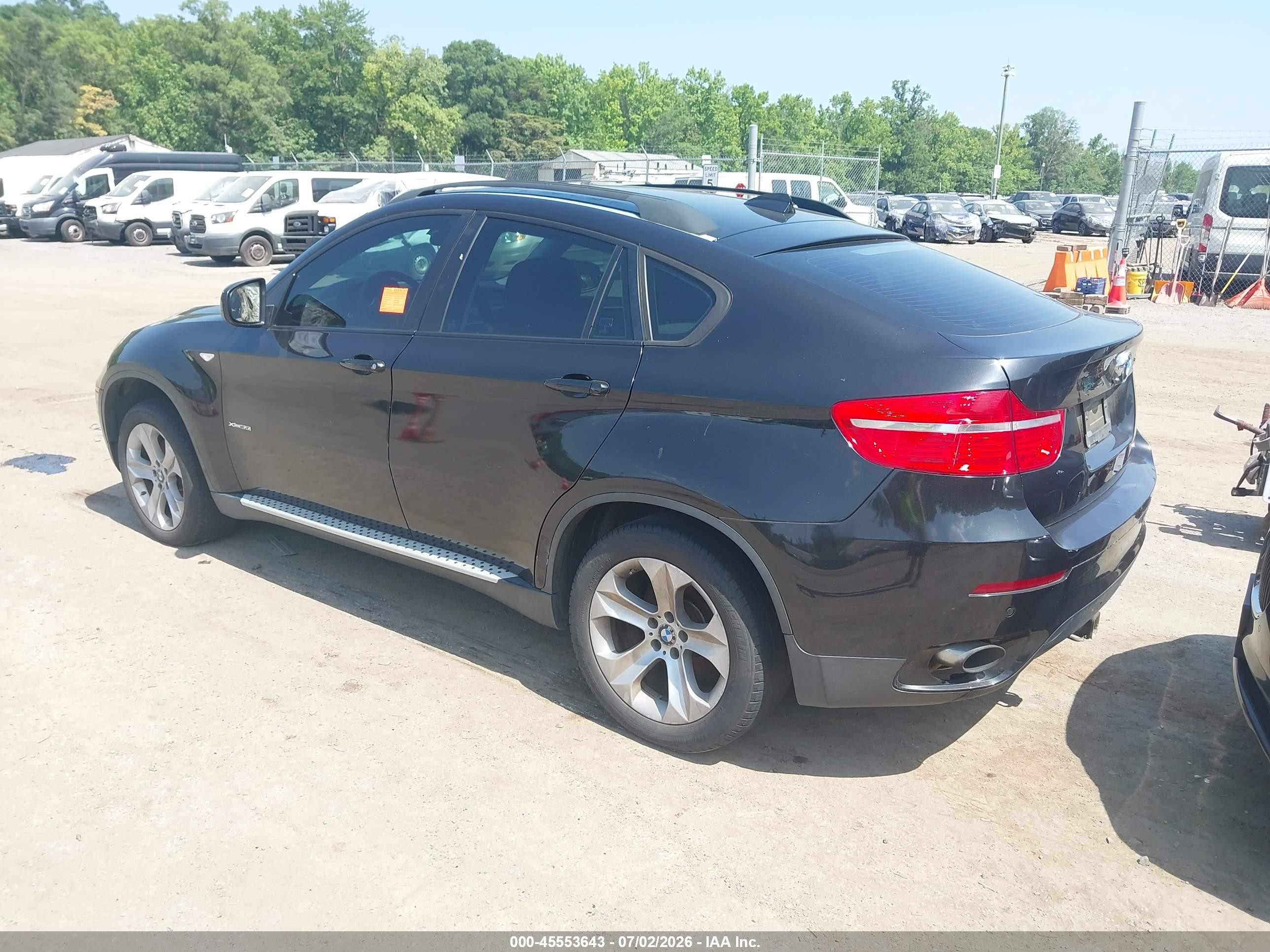 2010 Bmw X6 Xdrive35i Black vin: 5UXFG4C5XAL226131