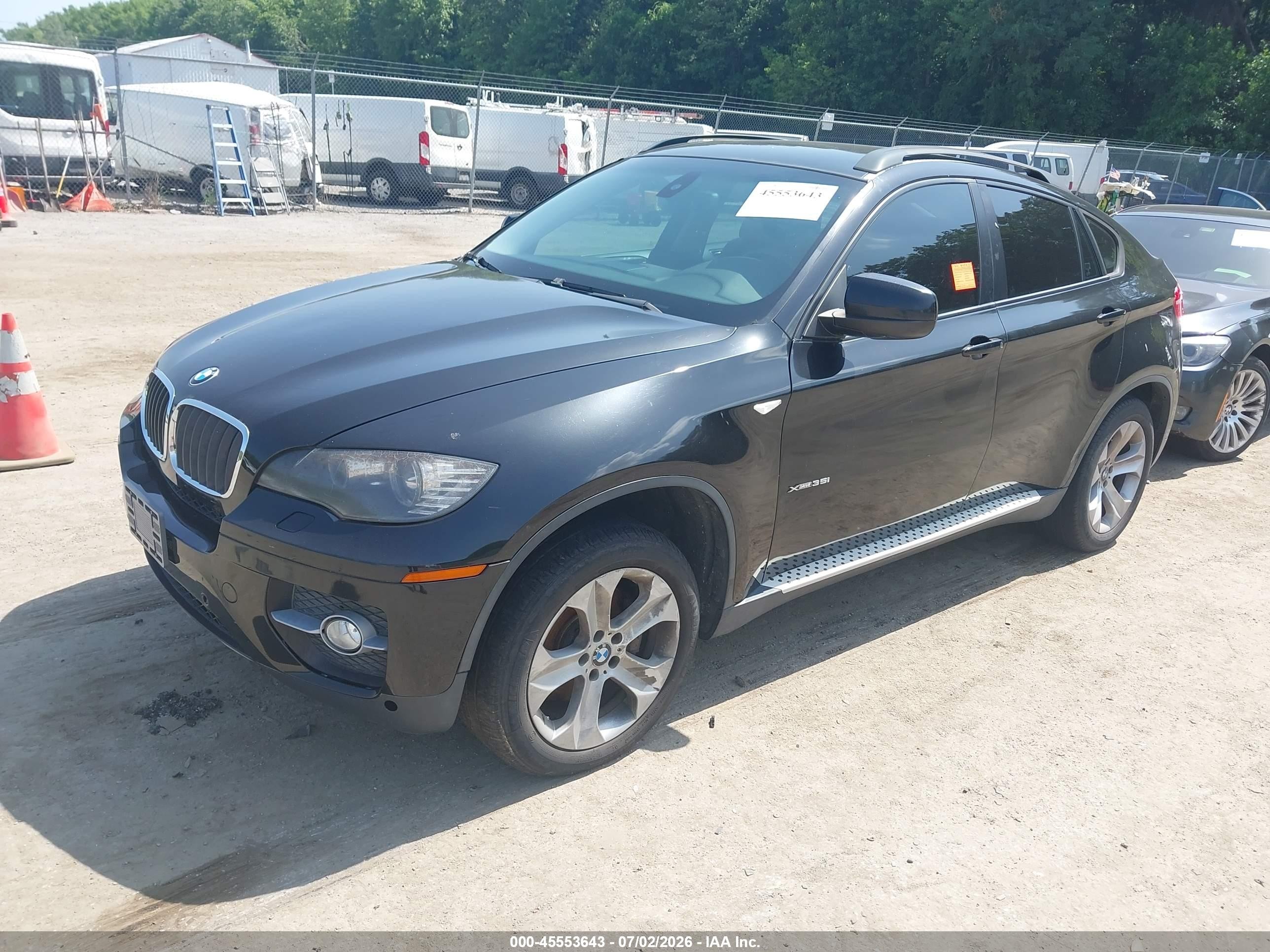 2010 Bmw X6 Xdrive35i Black vin: 5UXFG4C5XAL226131