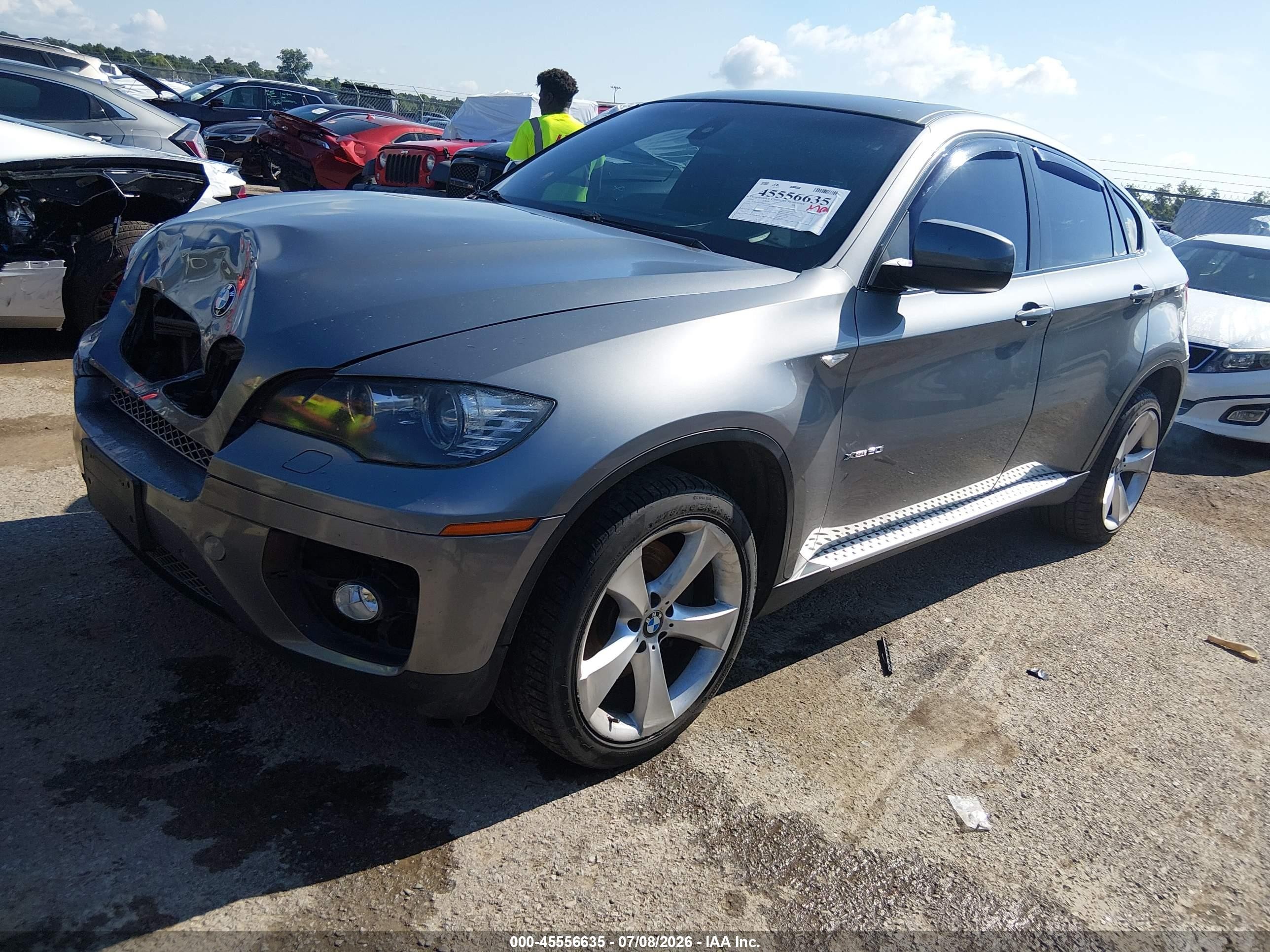 2009 Bmw X6 Xdrive50i Gray vin: 5UXFG83579LZ93308