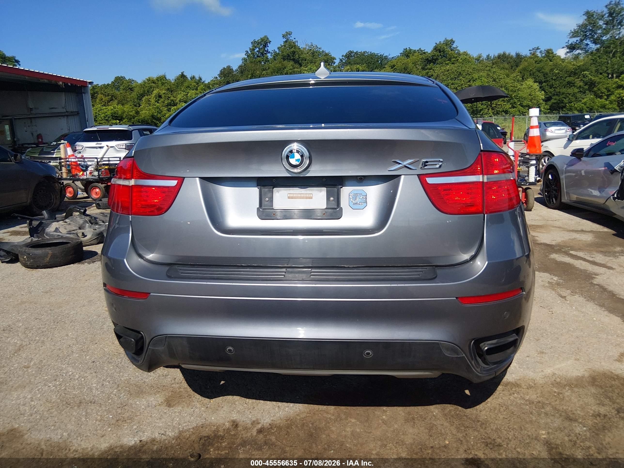 2009 Bmw X6 Xdrive50i Gray vin: 5UXFG83579LZ93308